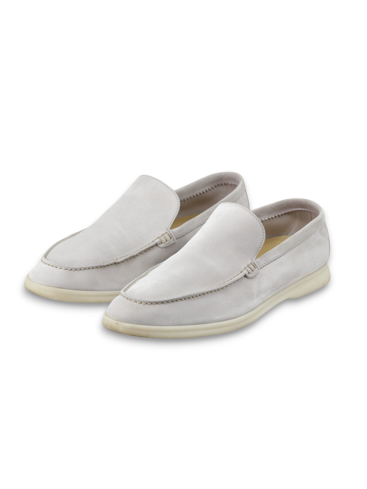 Loro Piana Beige Suede Summer Walk