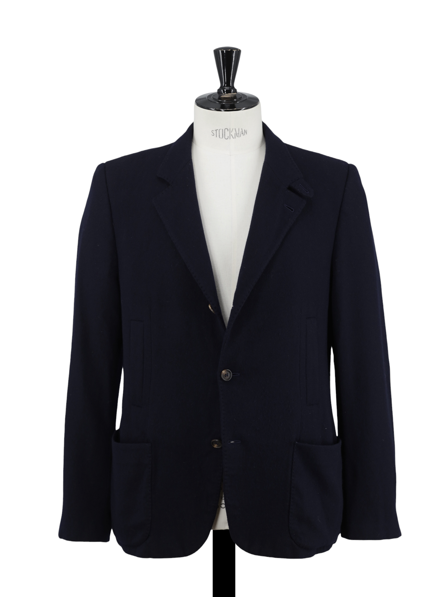 Brunello Cucinelli Navy Wool & Cashmere Relaxed-Style Jacket