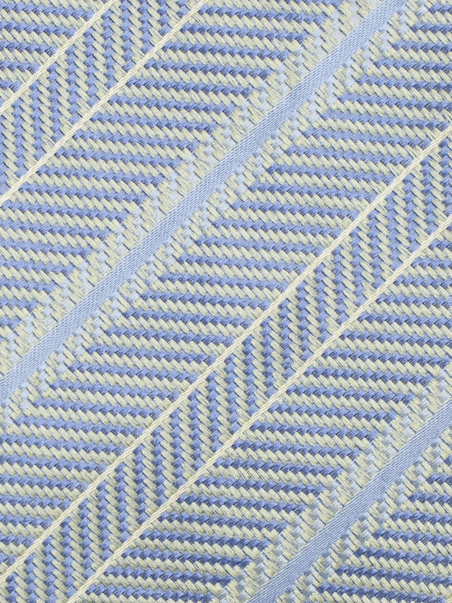 Canali Grey & Light Blue Silk Multi-Striped Business Tie
