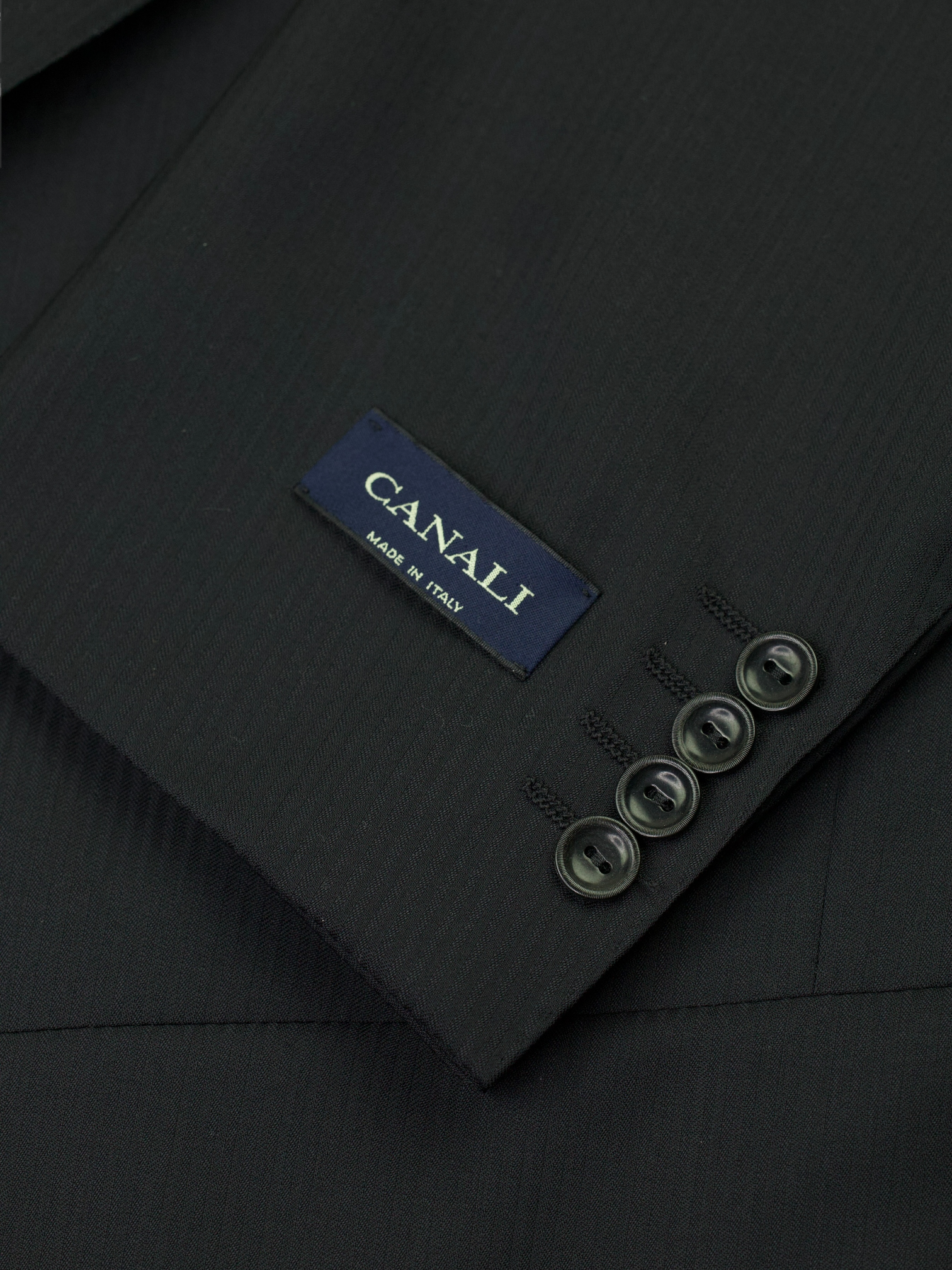 Canali Black & Grey Super 120's Traditional Micro-Herringbone Morning Suit