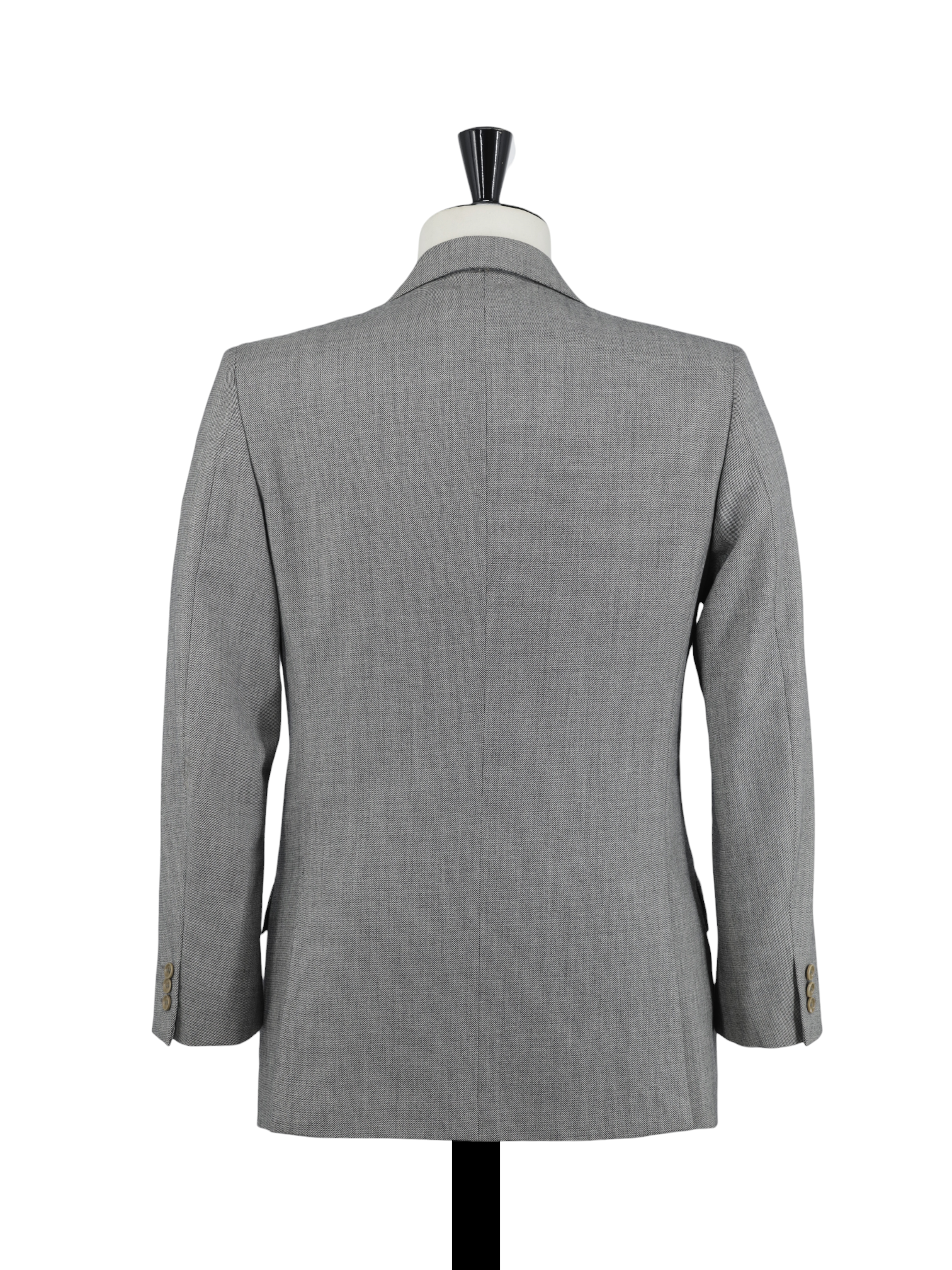Brioni Grey Vintage Wool Double-Breasted Roman-Style Sharkskin Suit