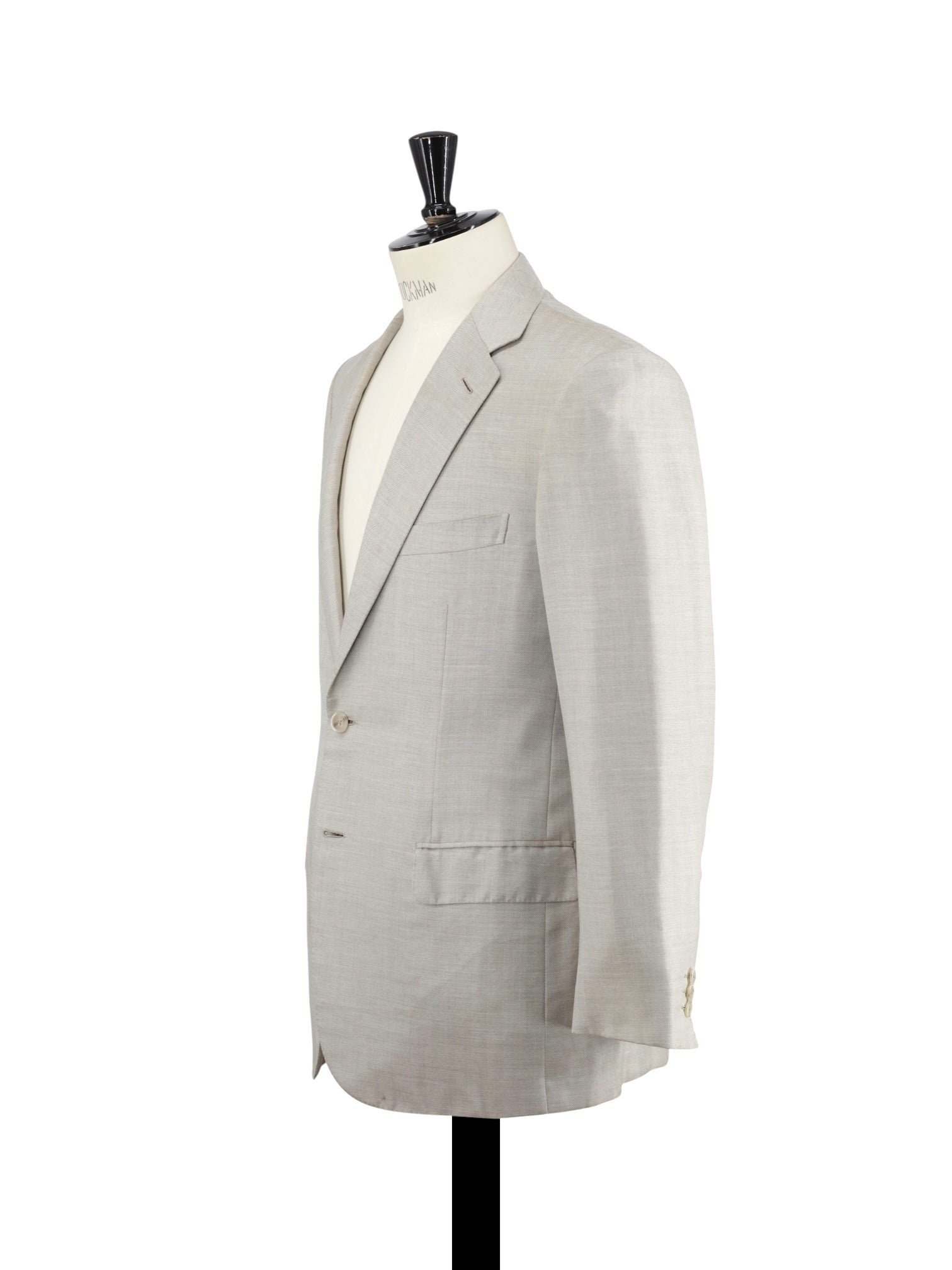 Brioni Sand Cashmere & Silk Herringbone Parlamento Jacket