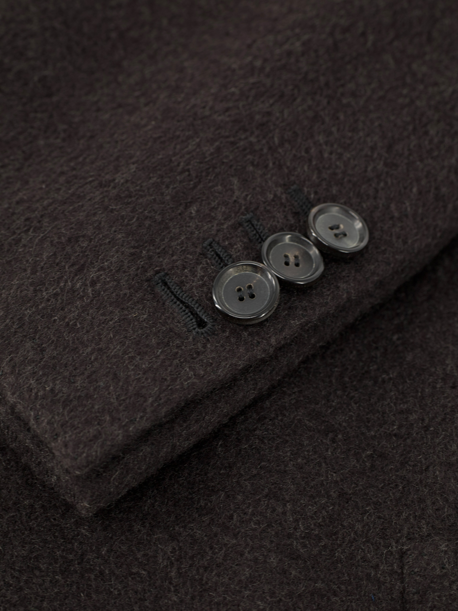 Cesare Attolini Deep Dark-Brown Pure Cashmere Sartorial Polo Coat