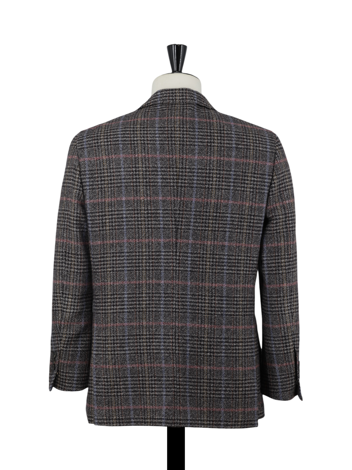 Lardini Brown & Multicolor Wool Tartan Jacket