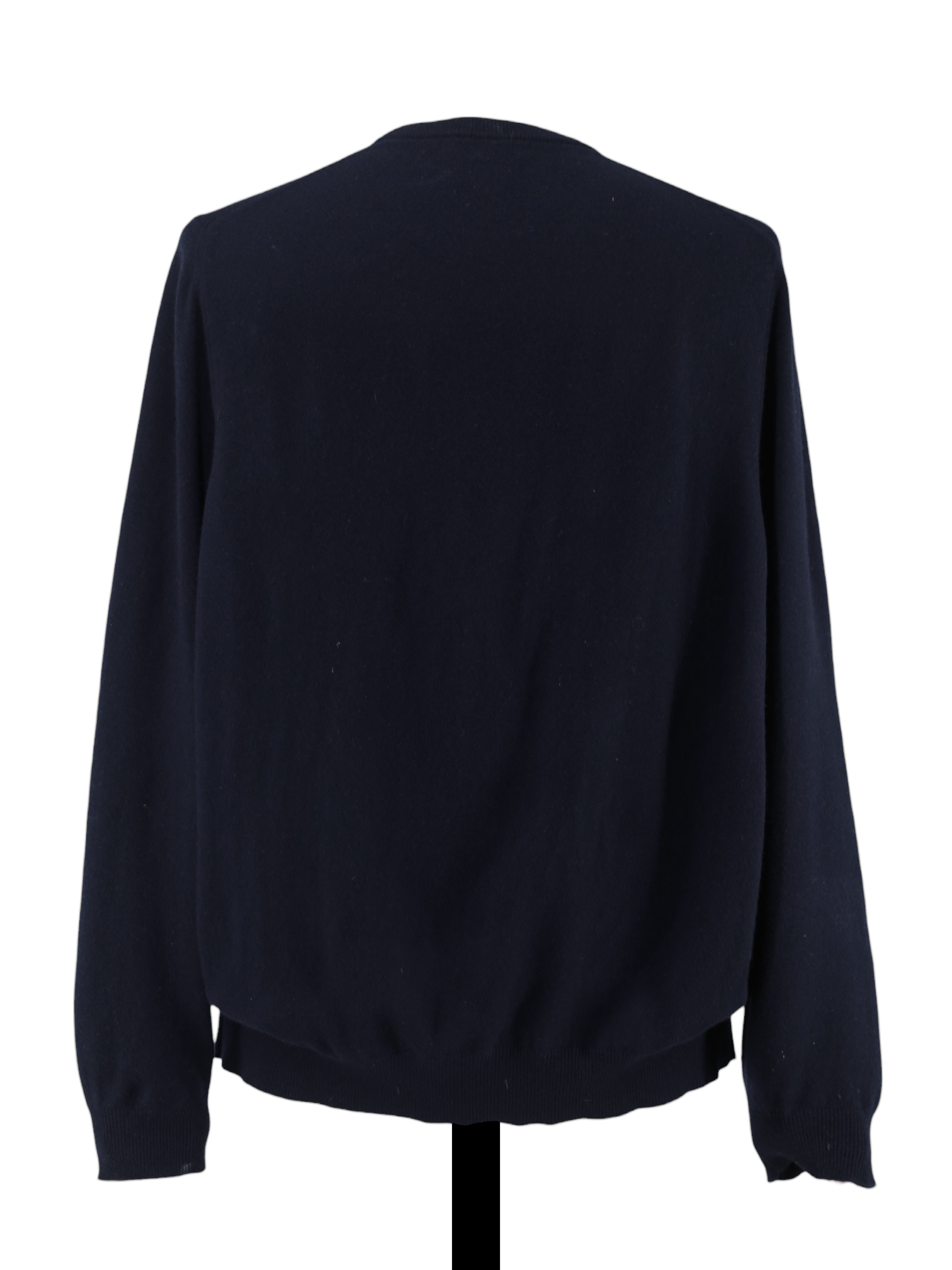 Loro Piana Navy Baby-Cashmere Roundneck Sweater