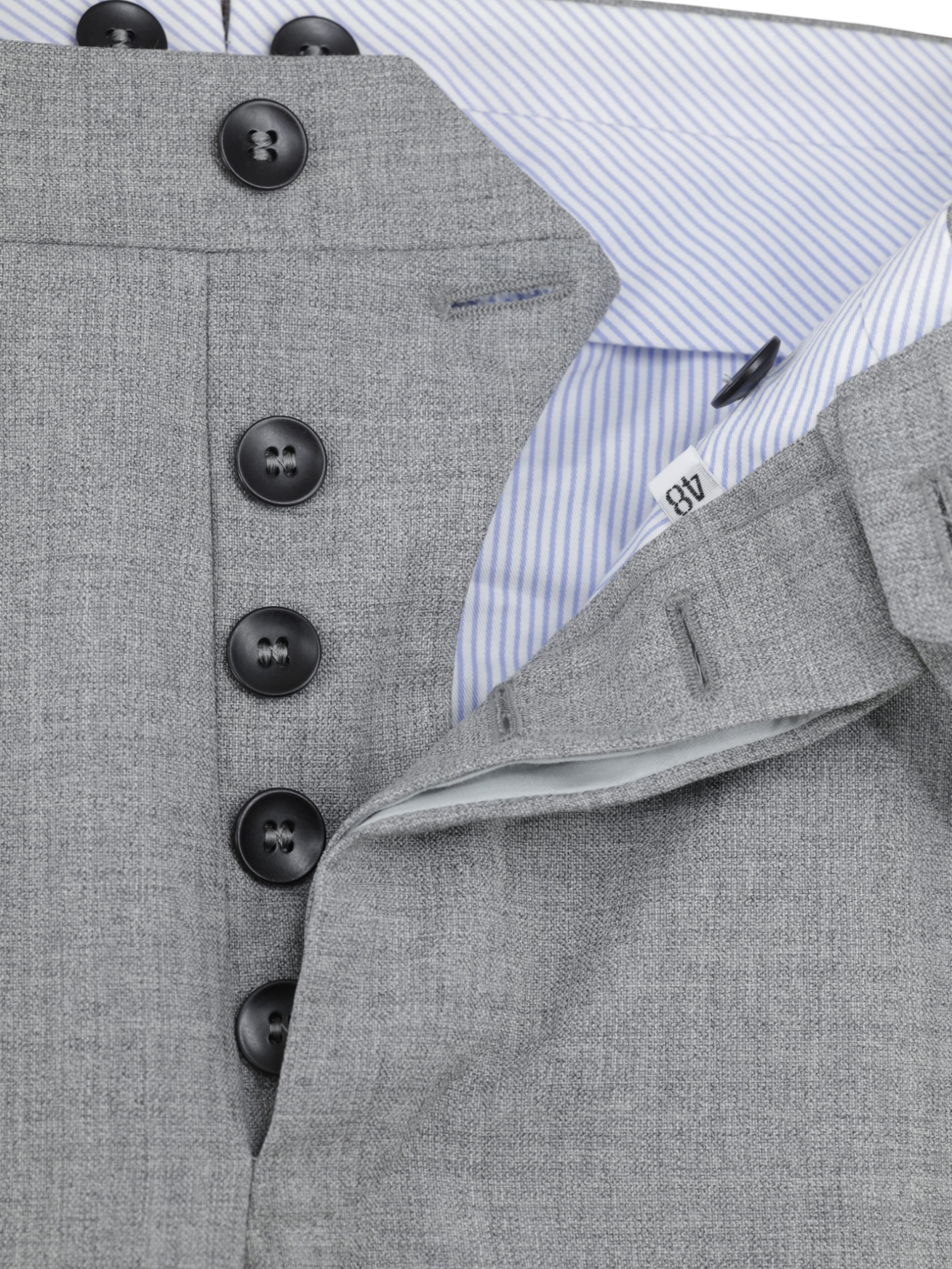 Rota Grey Cool-Wool Fresco Sartorial Trousers