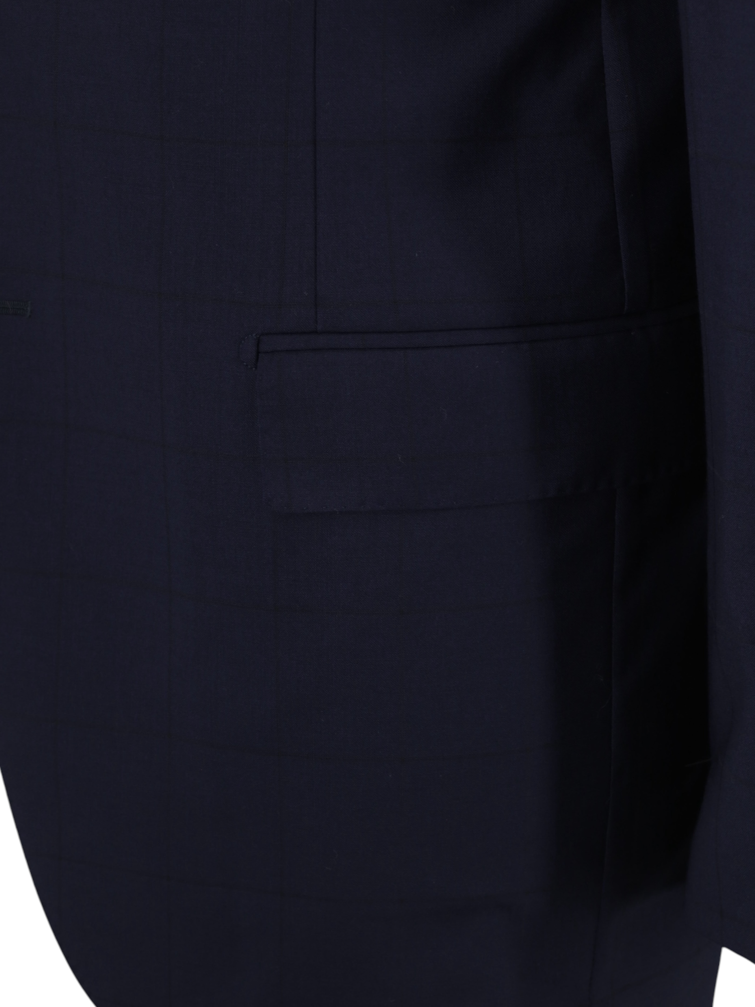 E. Formicola Navy Fine-Wool Shadow-Windowpane Suit