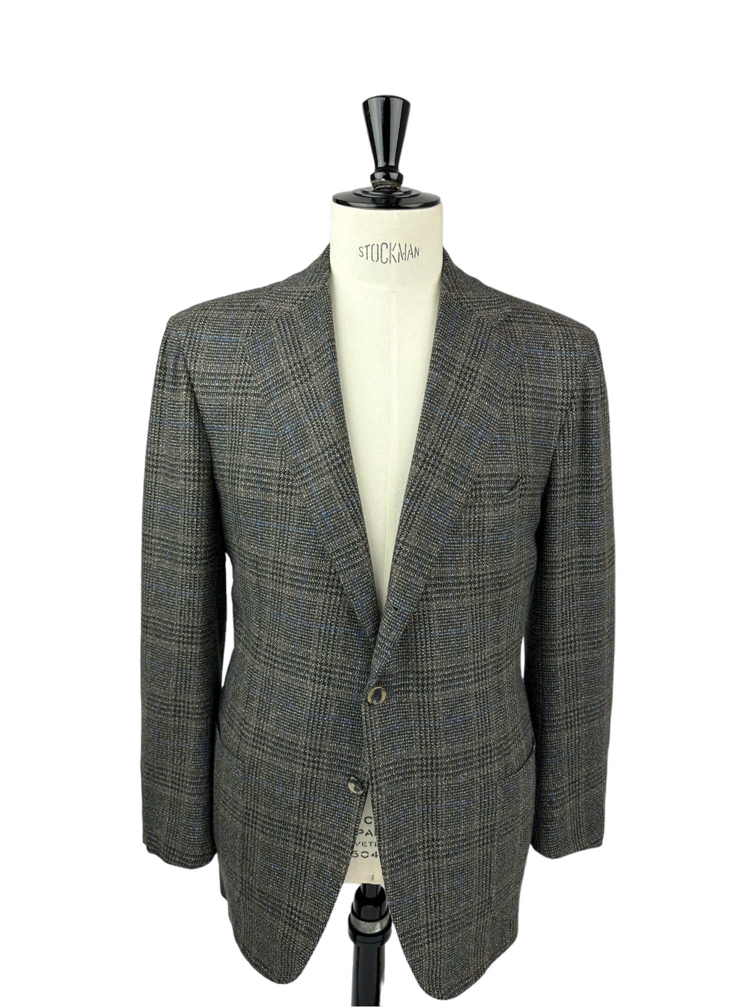Cesare Attolini Olive Green Prince of Wales Cashmere Jacket