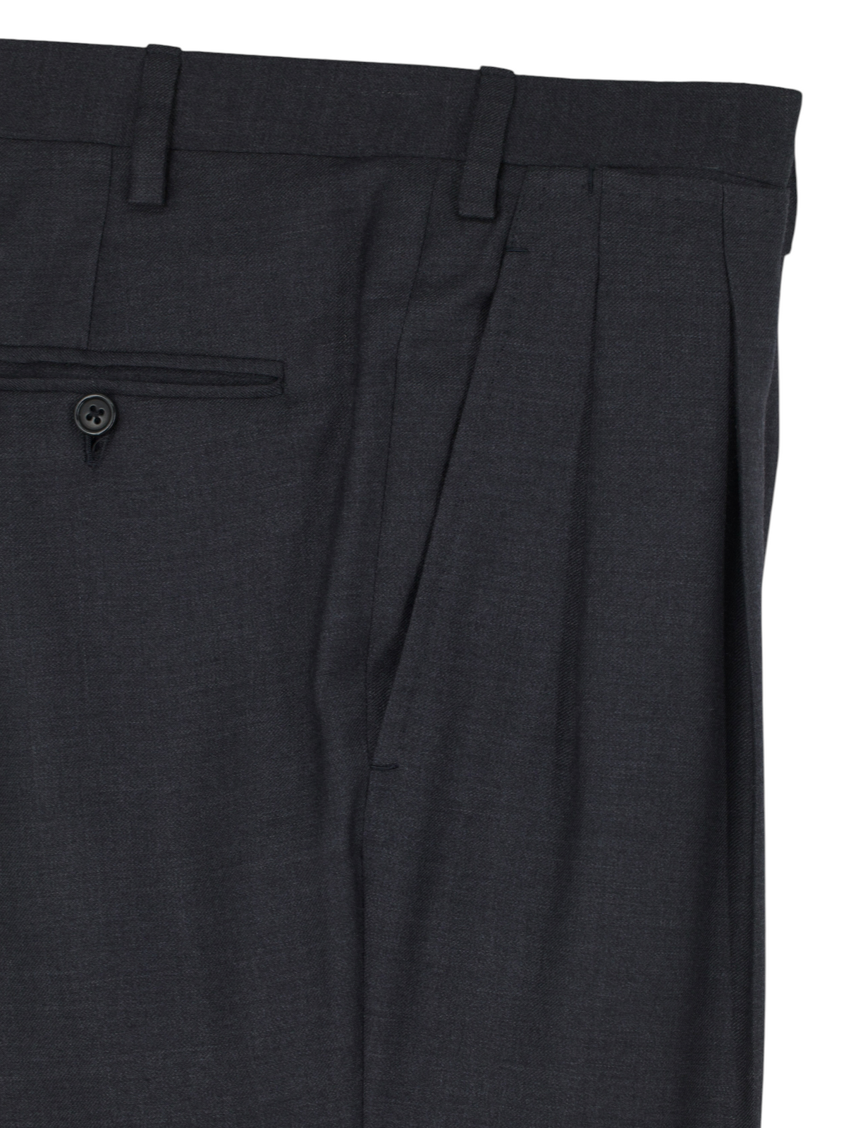Kiton Charcoal Pure Lightweight-Cashmere Twill Suit