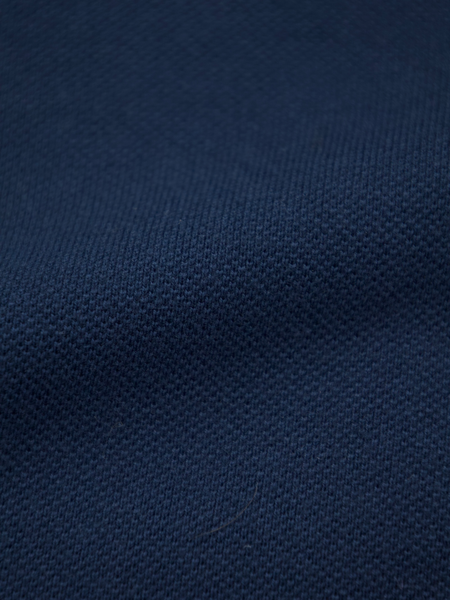 Loro Piana Navy Piqué Knitted Cotton Shirt