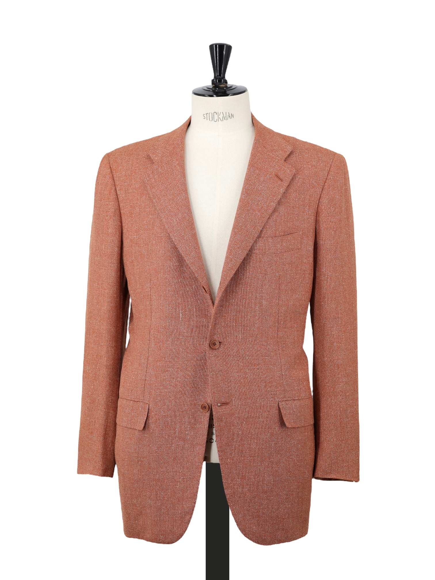 Kiton Terracotta Wool & Linen Mélange Summer Jacket