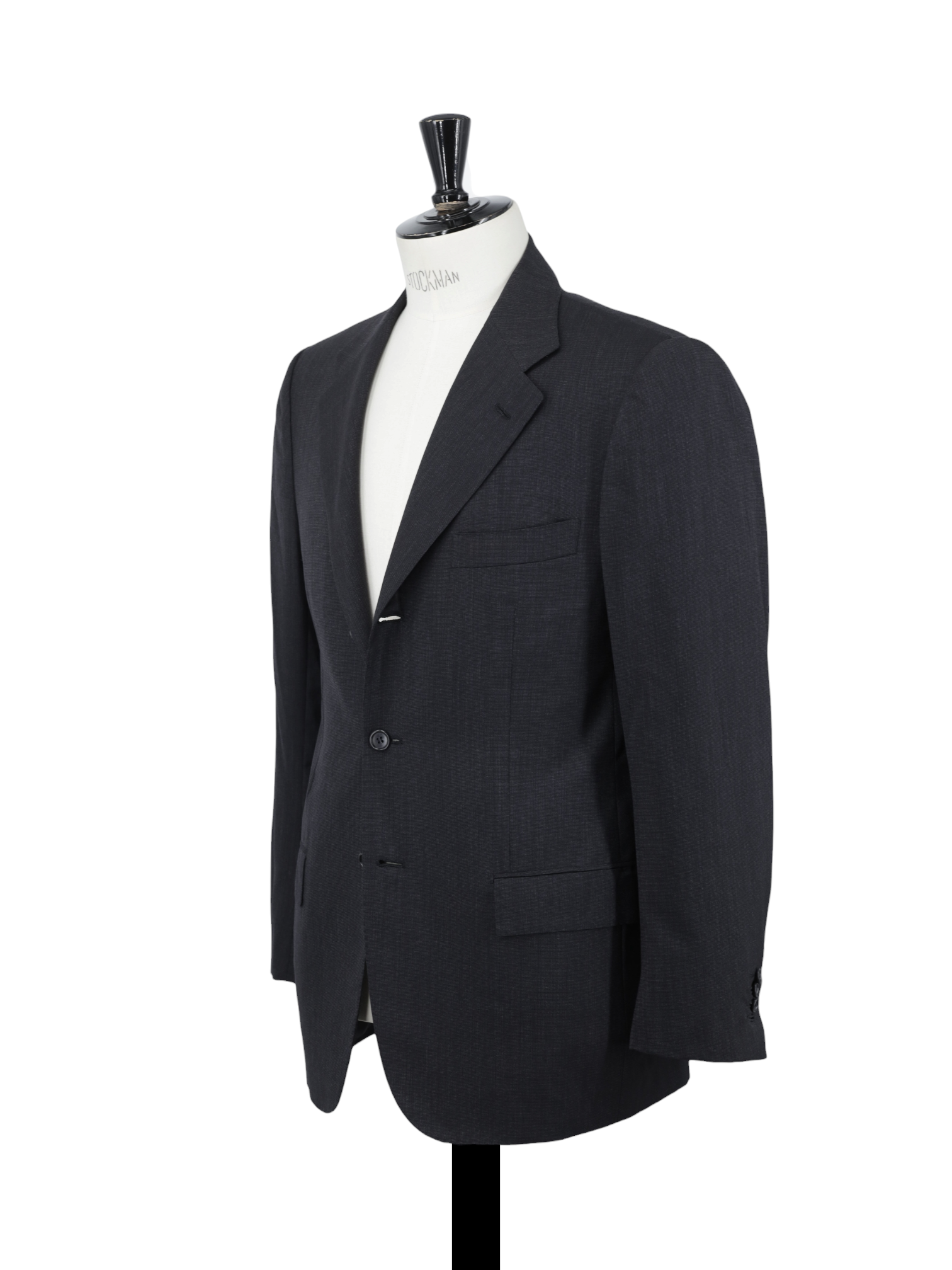 Kiton Dark Grey Super 150's "Diamante Blu" Pinpoint Suit