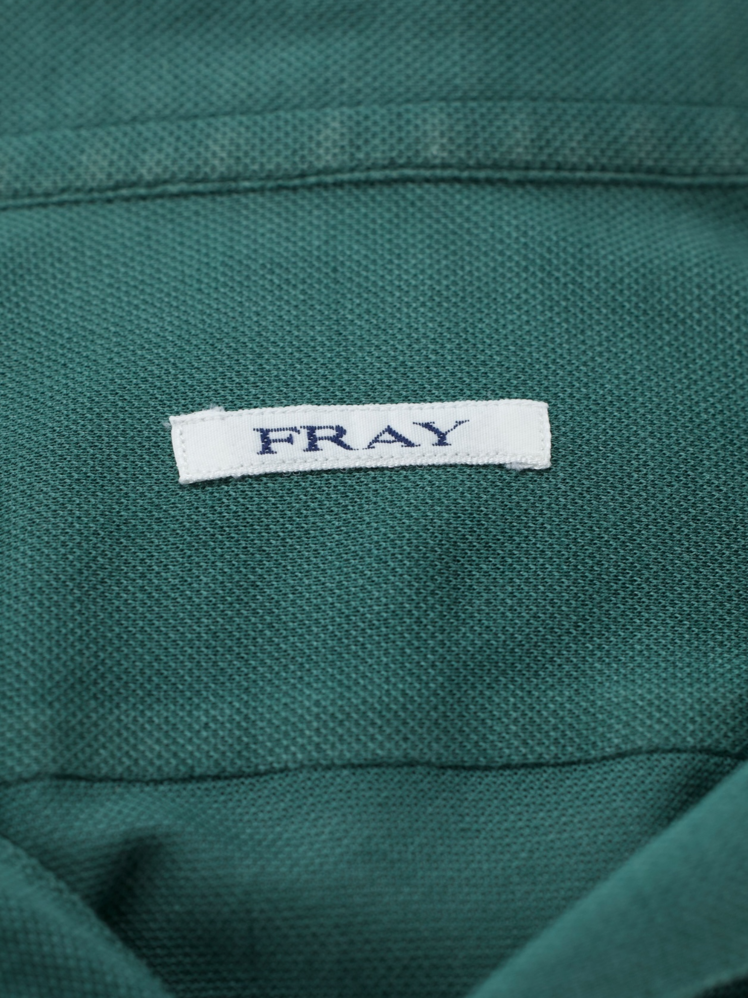 Fray Verdigis Green Pique-Knitted Cotton Short-Sleeve Shirt