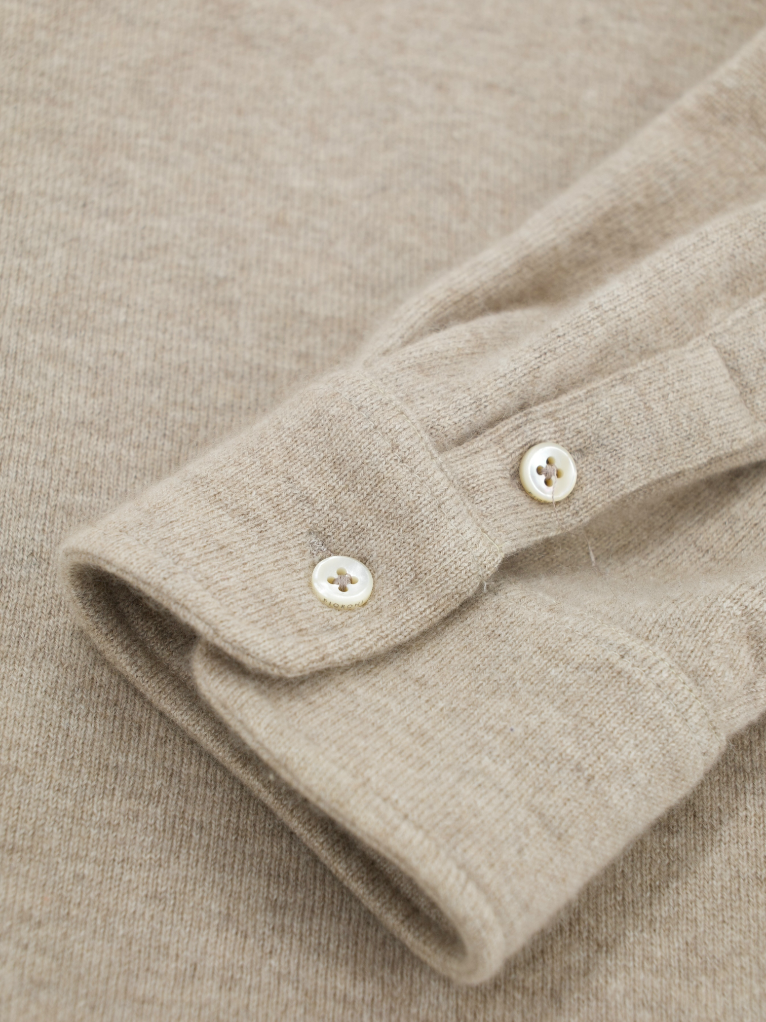 Fioroni Light Brown Pure Plushy-Cashmere Overshirt