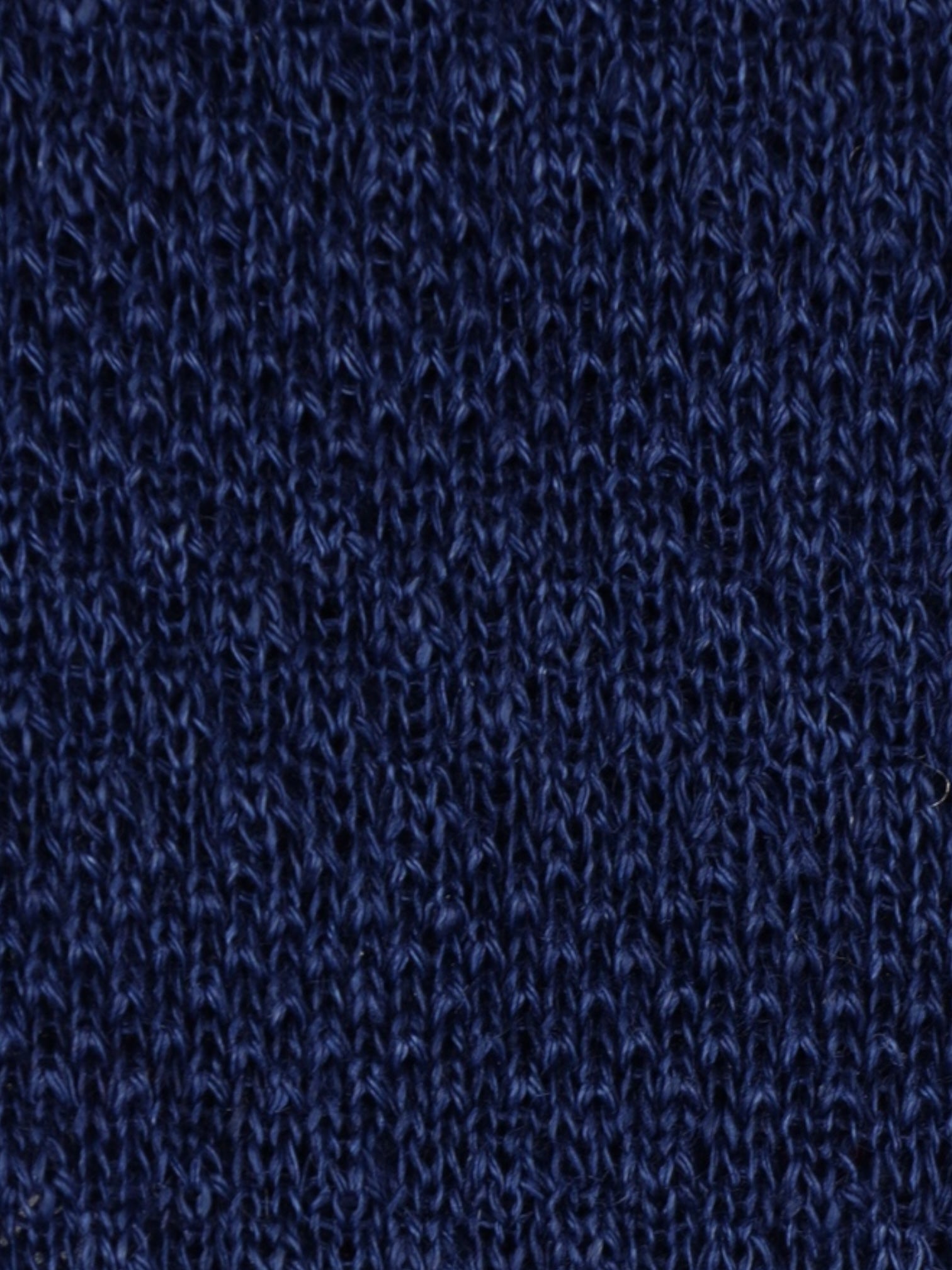 Kiton Blue Horizontal Stripe Knitted Linen Tie