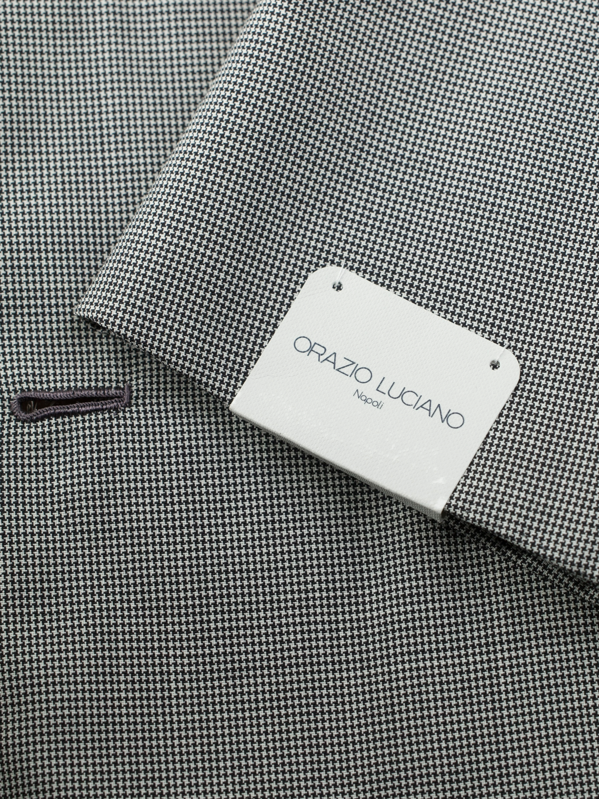 Orazio Luciano Black & Grey Fine-Wool Puppytooth Suit