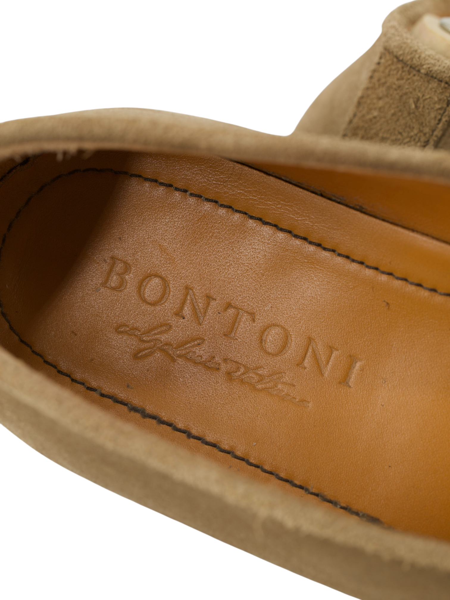Bontoni Light Brown Suède Principe Rivolta Loafer