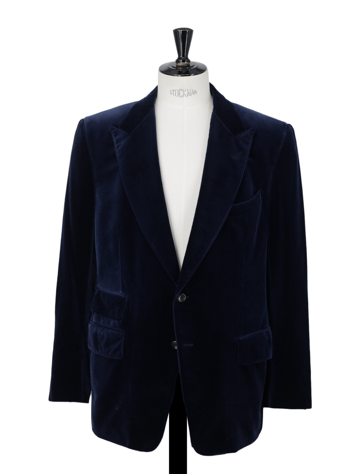 Tom Ford Dark Blue Cotton Velvet Windsor Jacket