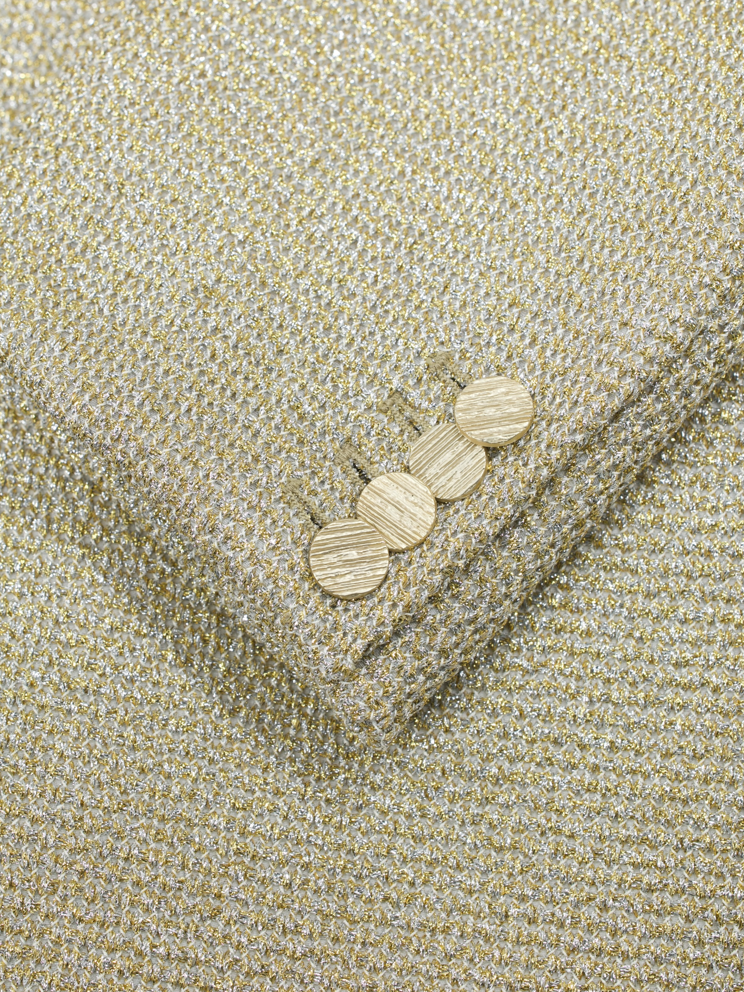 Lardini Metallic Gold & Silver Lurex-Yarn Gala Jacket