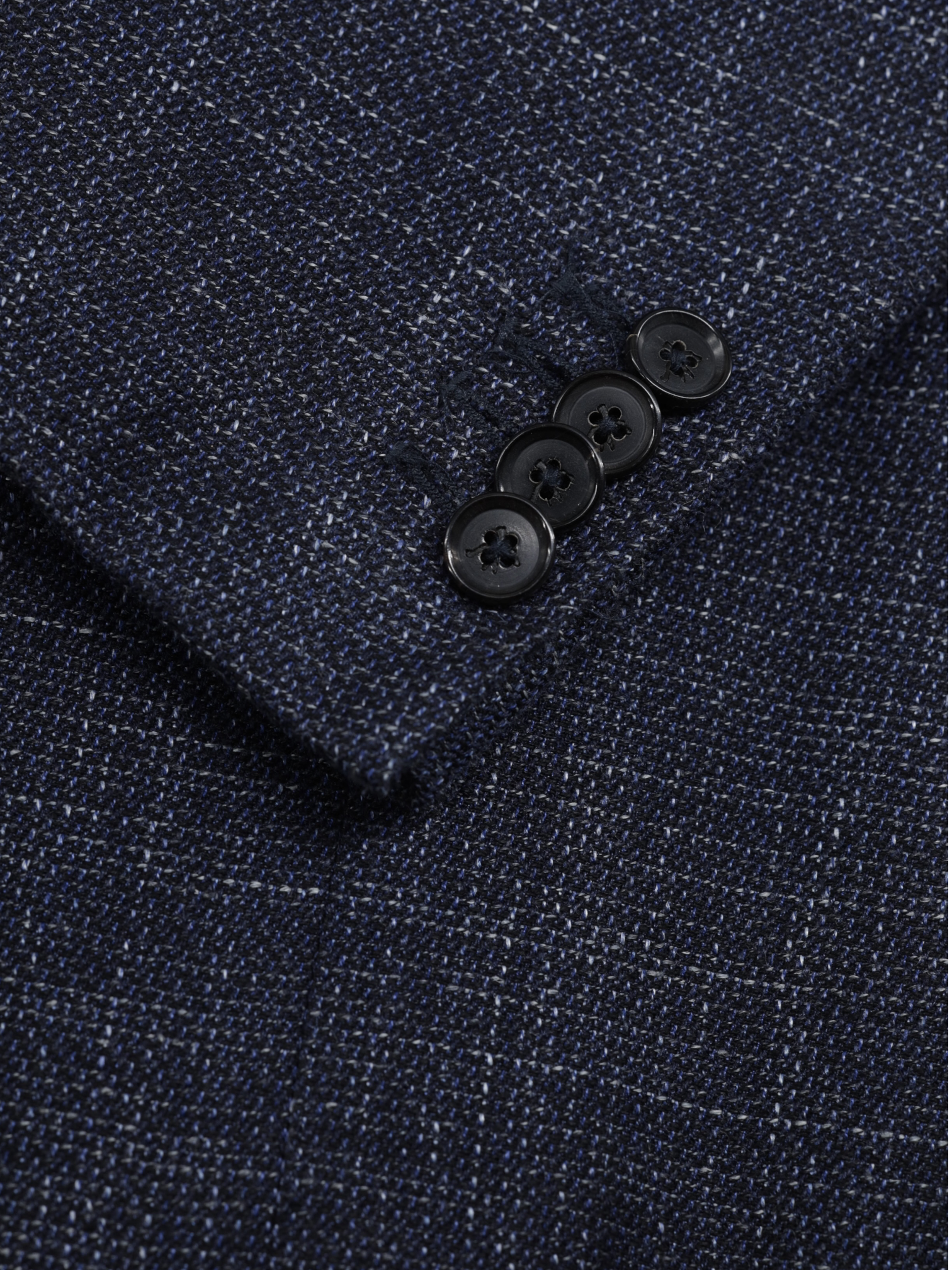 Isaia Blue Wool, Silk & Linen "Amalfi" Summertime Jacket
