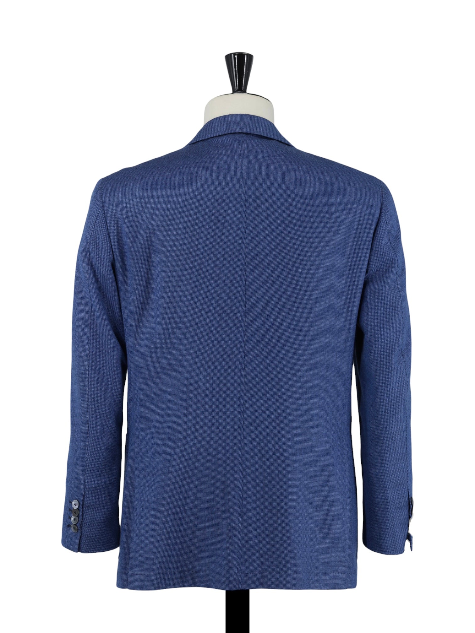 Zilli Blue Silk & Cotton Pinpoint Jacket