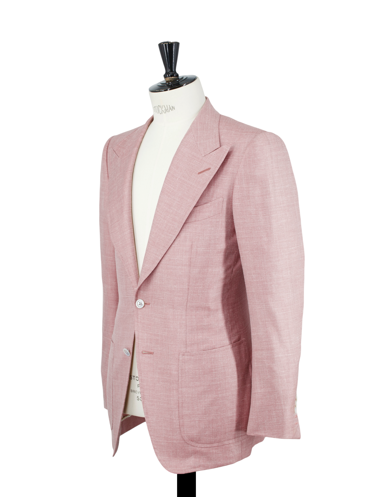 Tom Ford Soft Pink Wool, Silk & Linen Melange Wetherby Suit