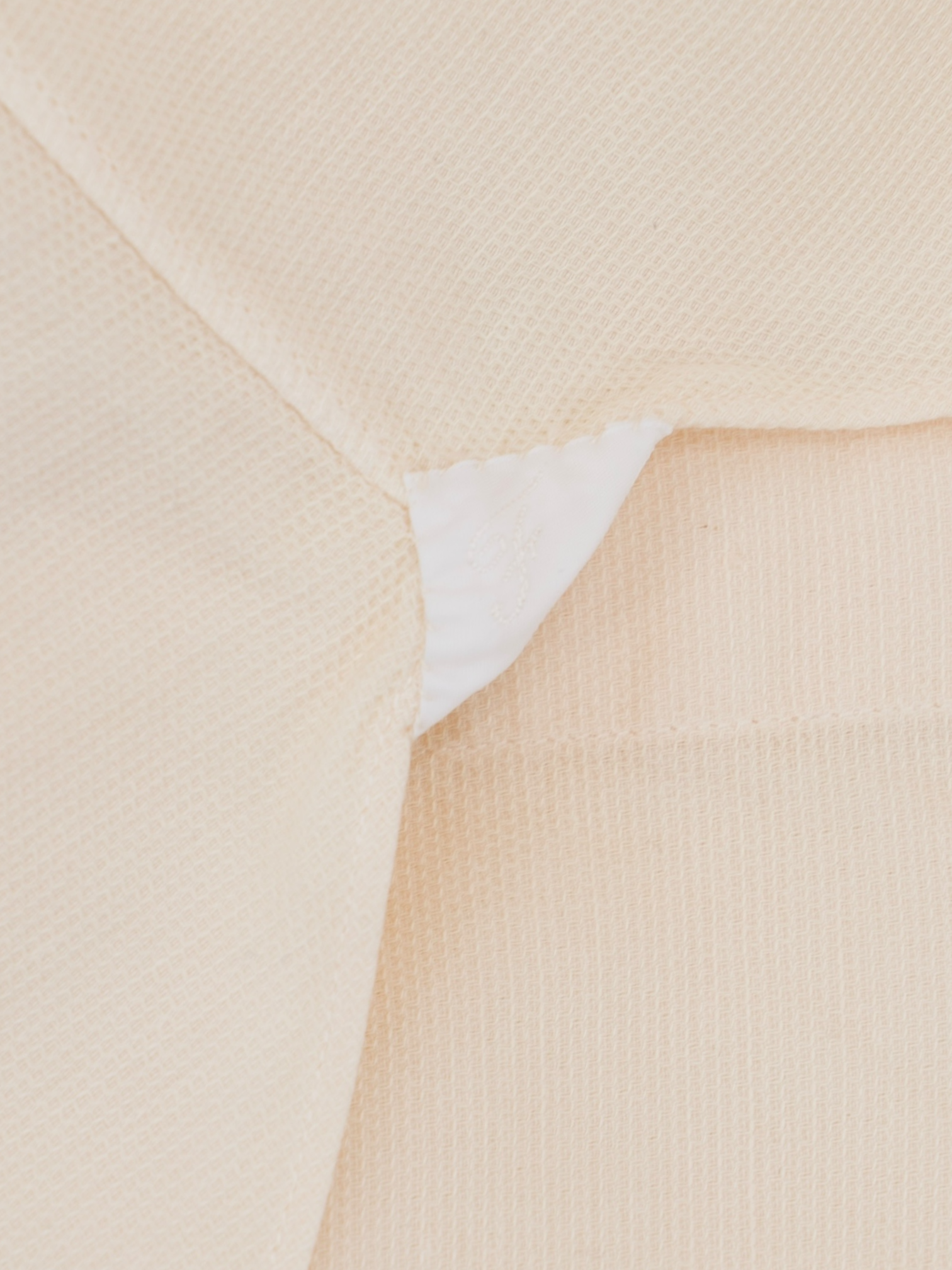 Finamore Pastel Orange Cotton Pinpoint Neapolitan Shirt