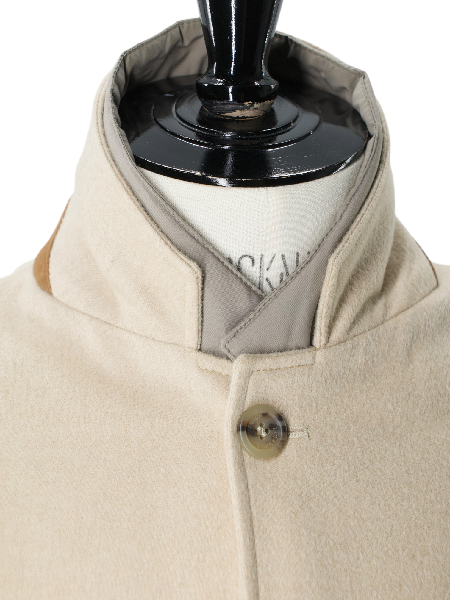 Luigi Borrelli Beige Pure-Camel Padded Sartorial Coat