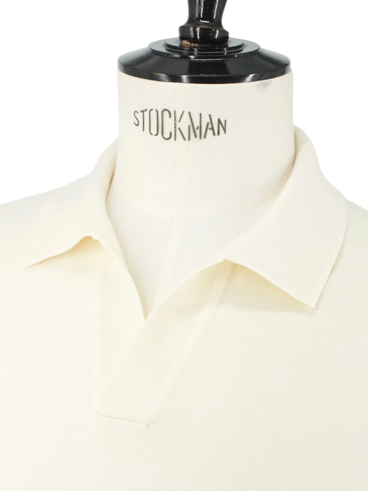 Loro Piana Nougat Wish® Wool Jersey Buttonless Long-Sleeve Polo