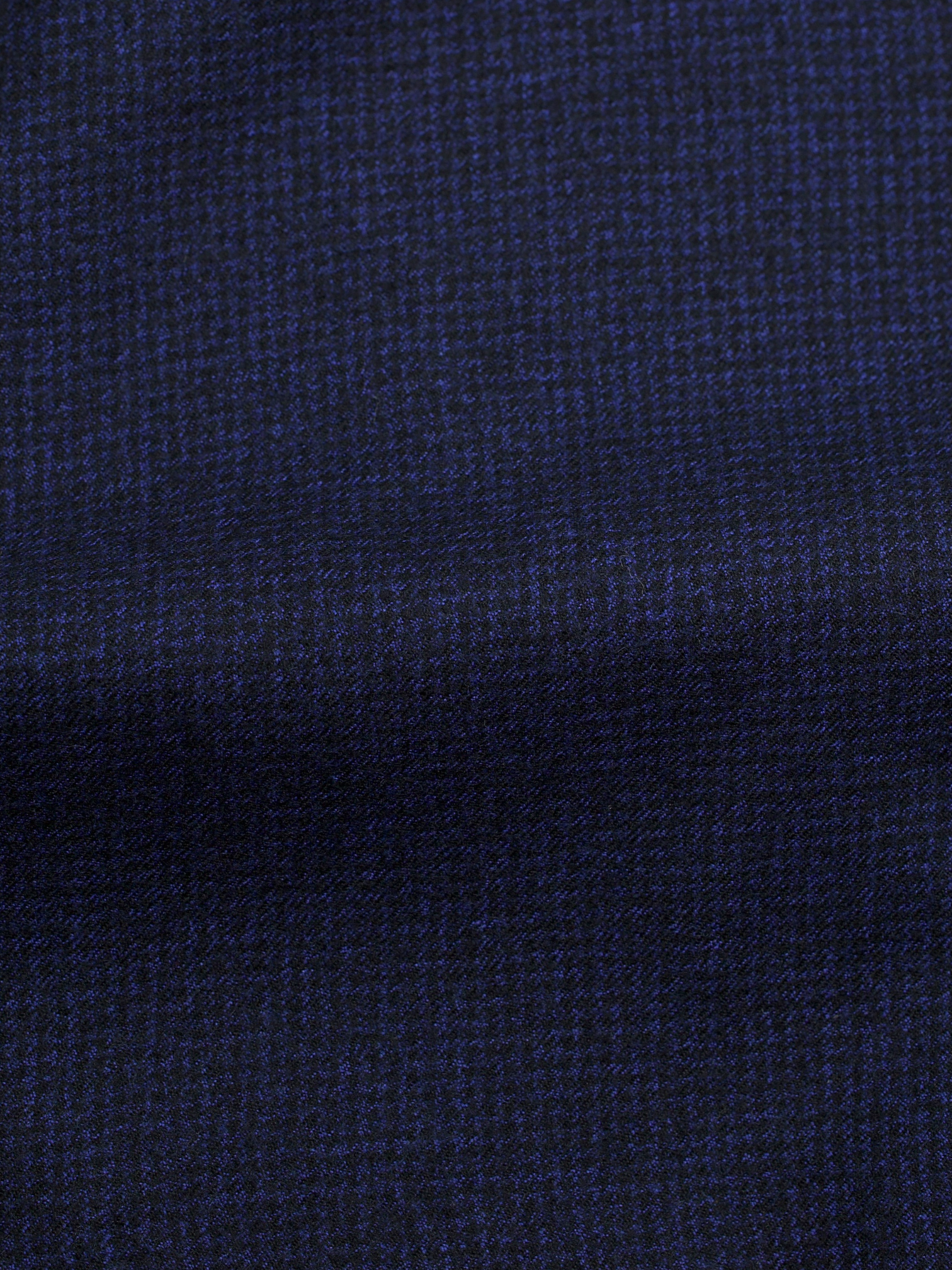 Kiton Navy Pure Cashmere Bicolor Puppytooth Winter Suit