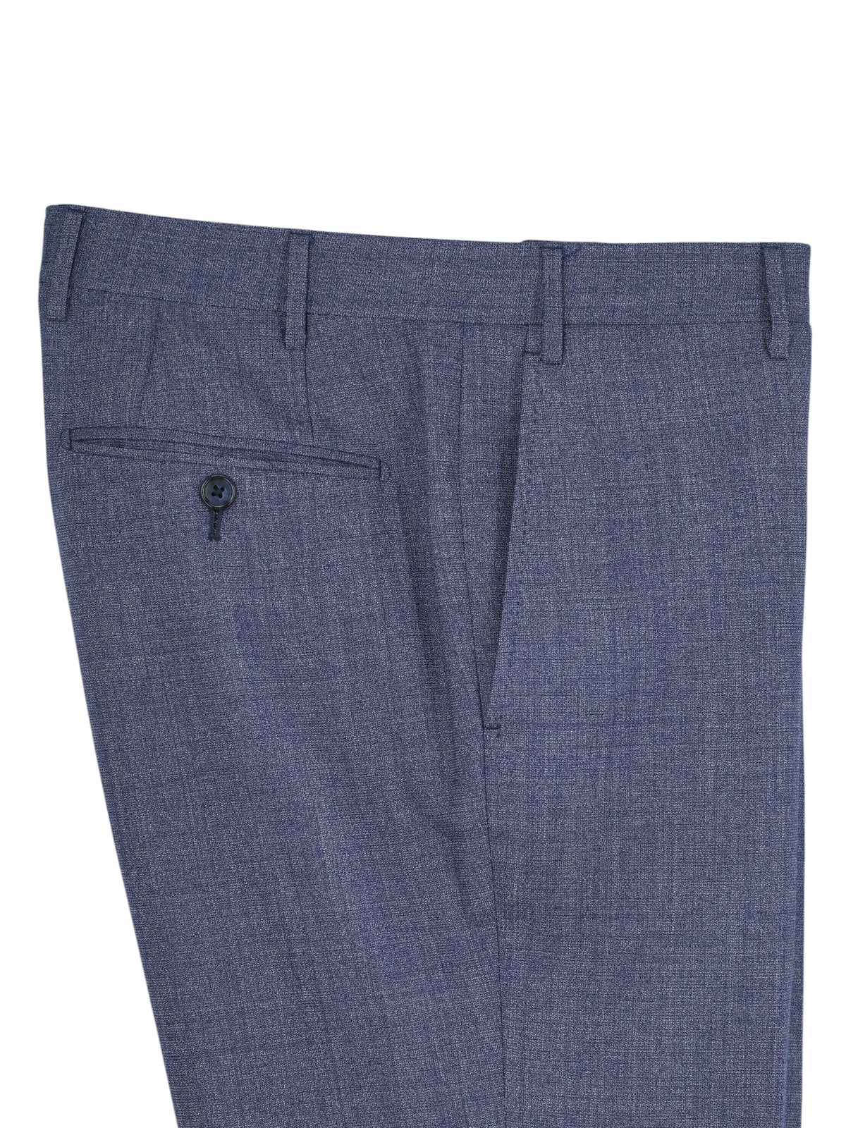Corneliani Steel Blue Wool Micro-Pattern Suit