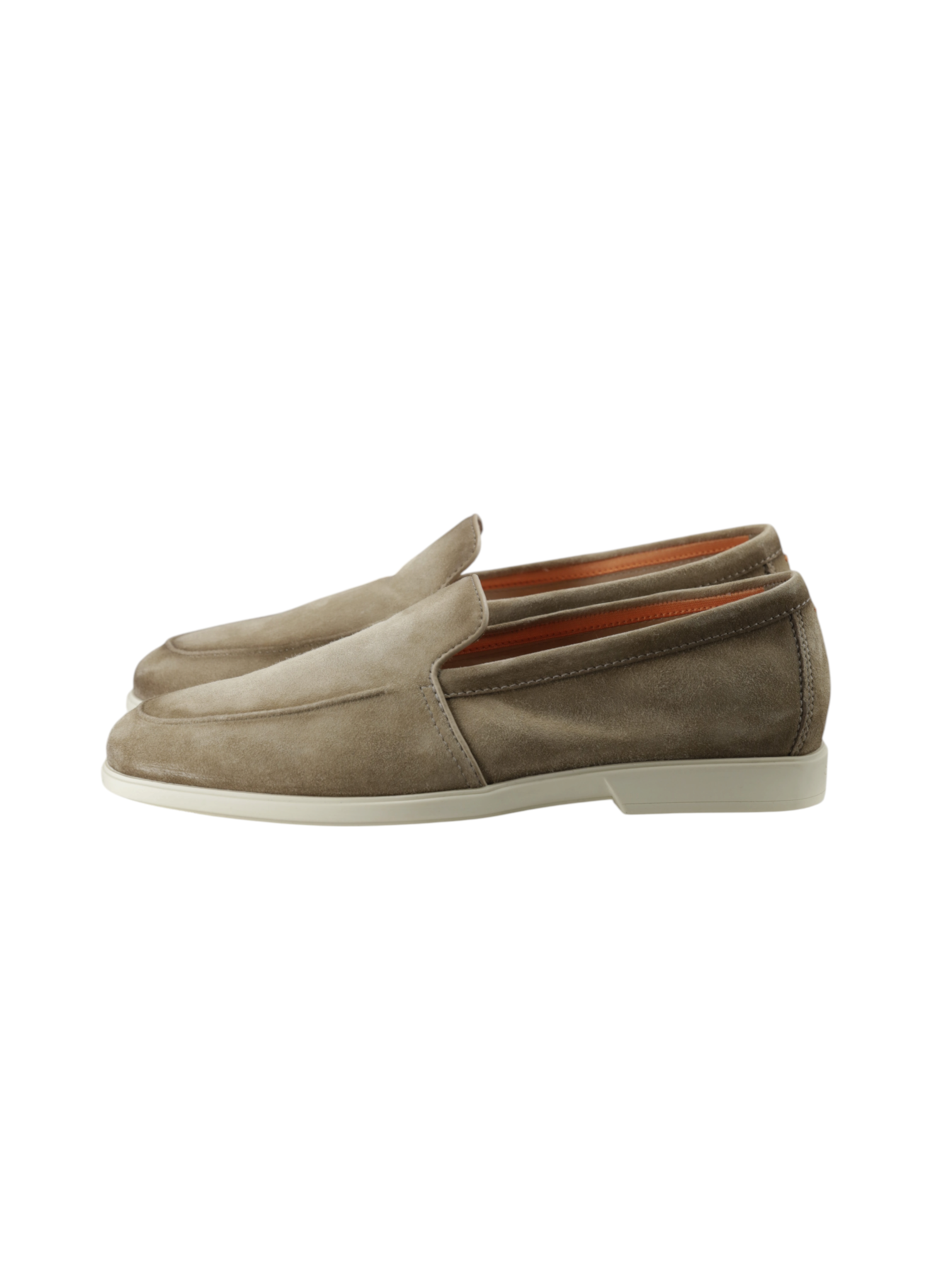 Santoni Taupe Suede Malibu Loafer