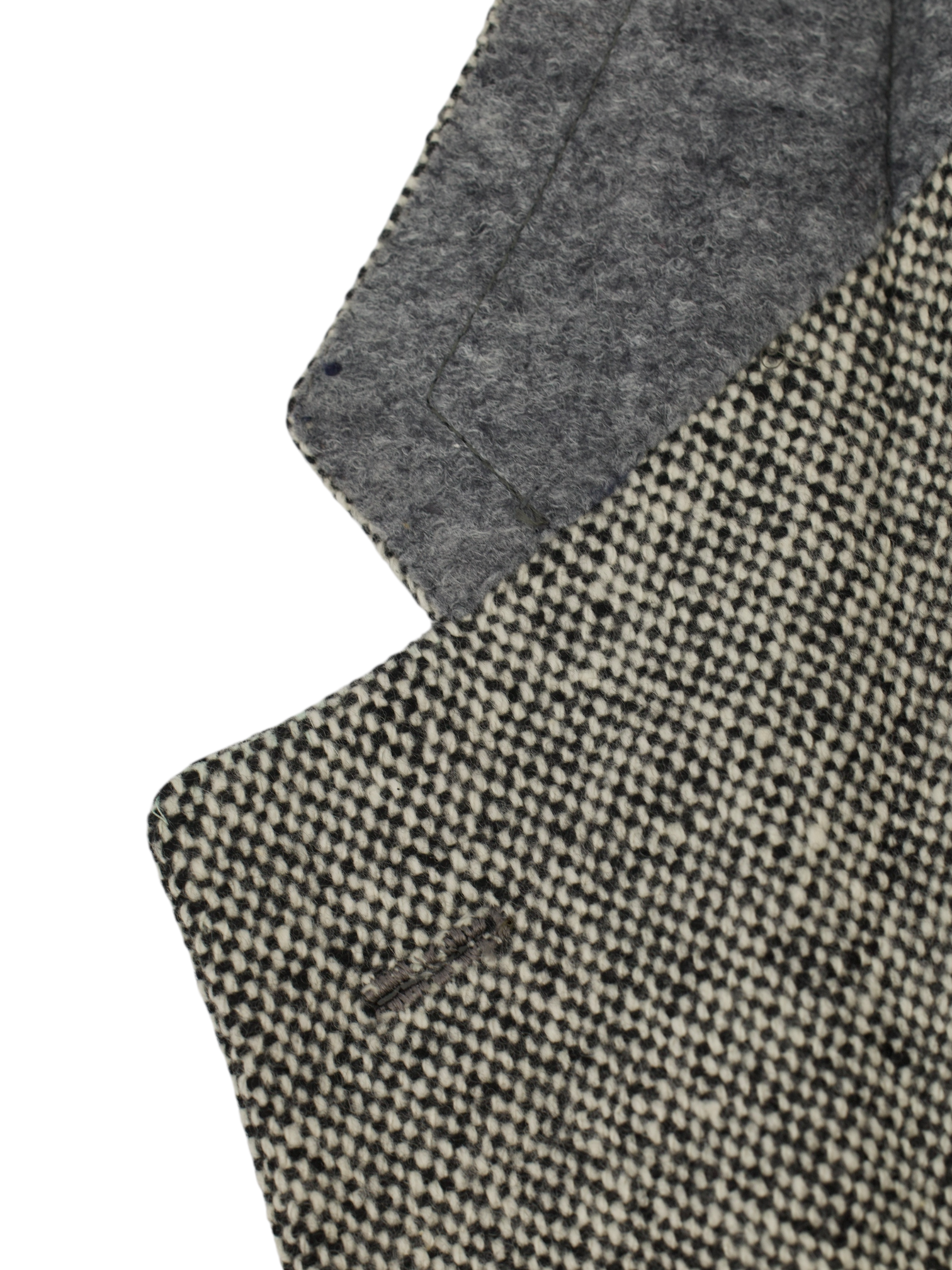 Brioni Grey Wool & Cashmere Speckled Micro-Pattern Nomentano Jacket