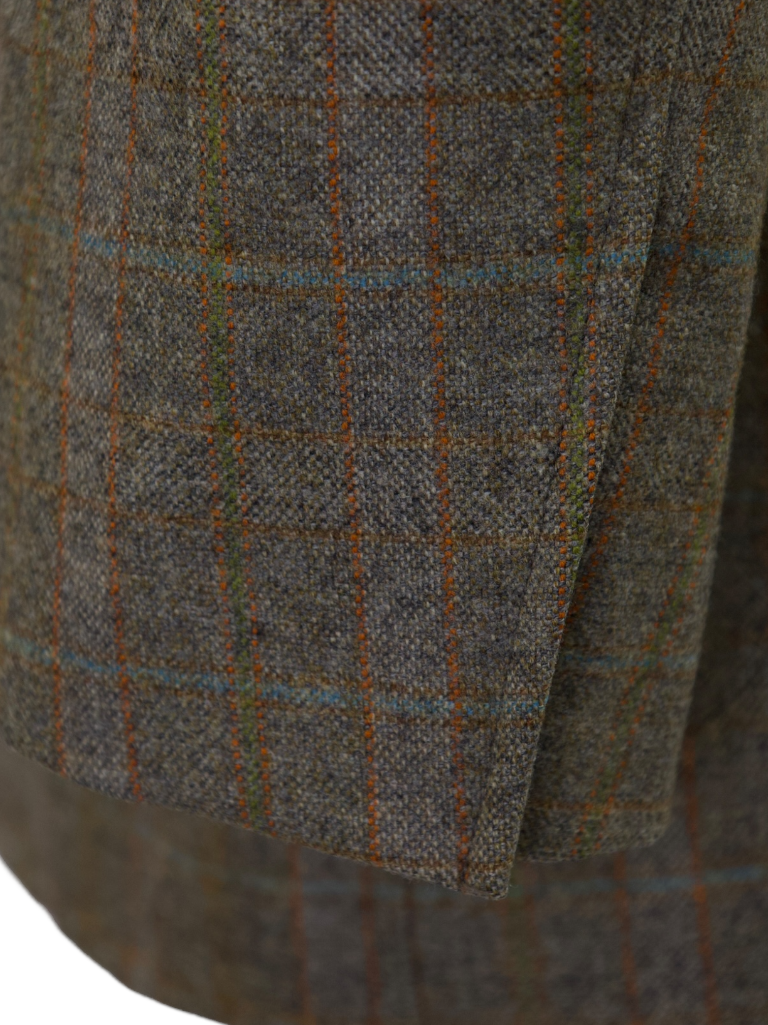 Loro Piana Light Brown & Orange Windowpane Woollen Jacket