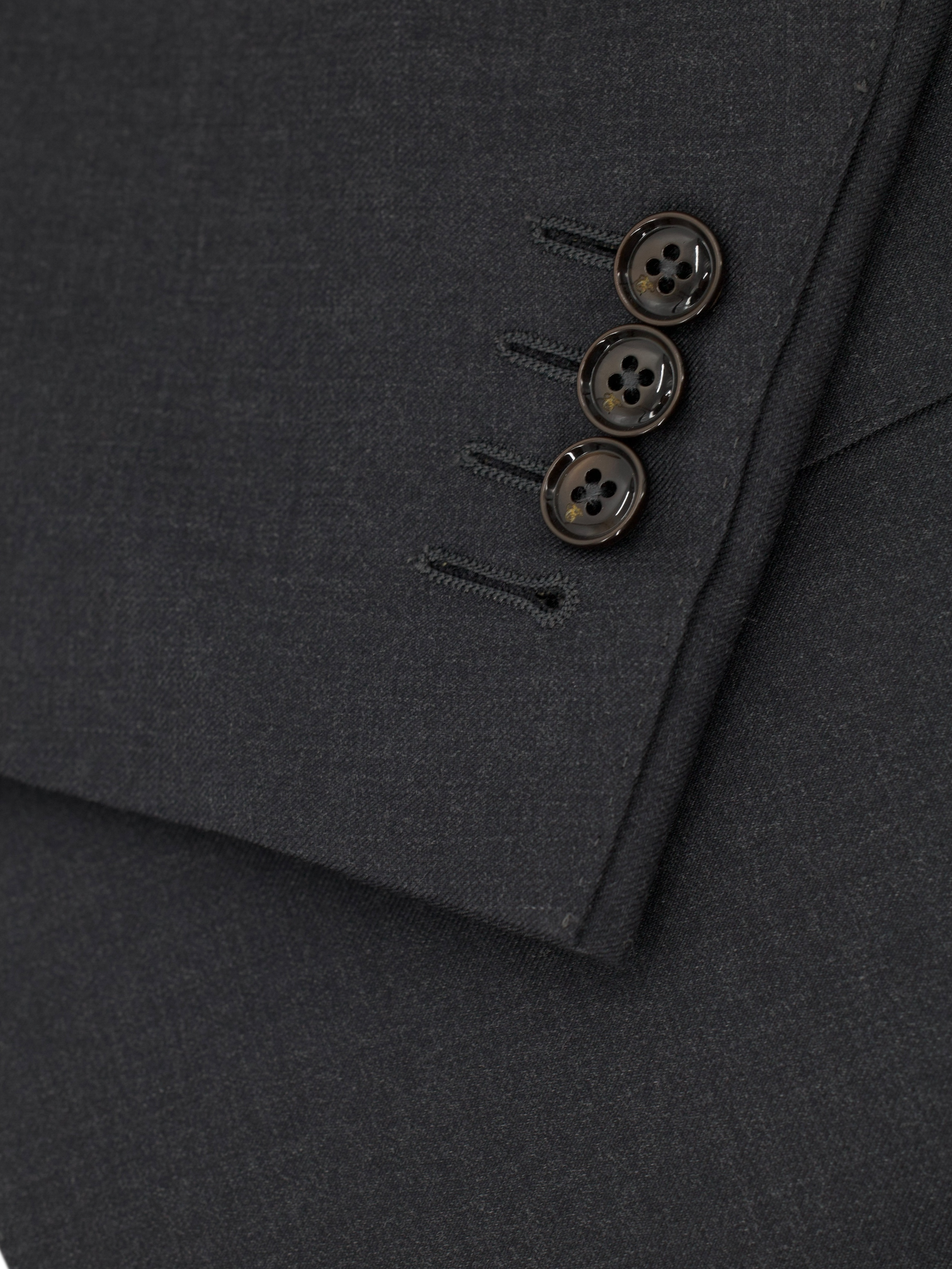 Canali Anthracite Fine-Wool Twill Business Suit