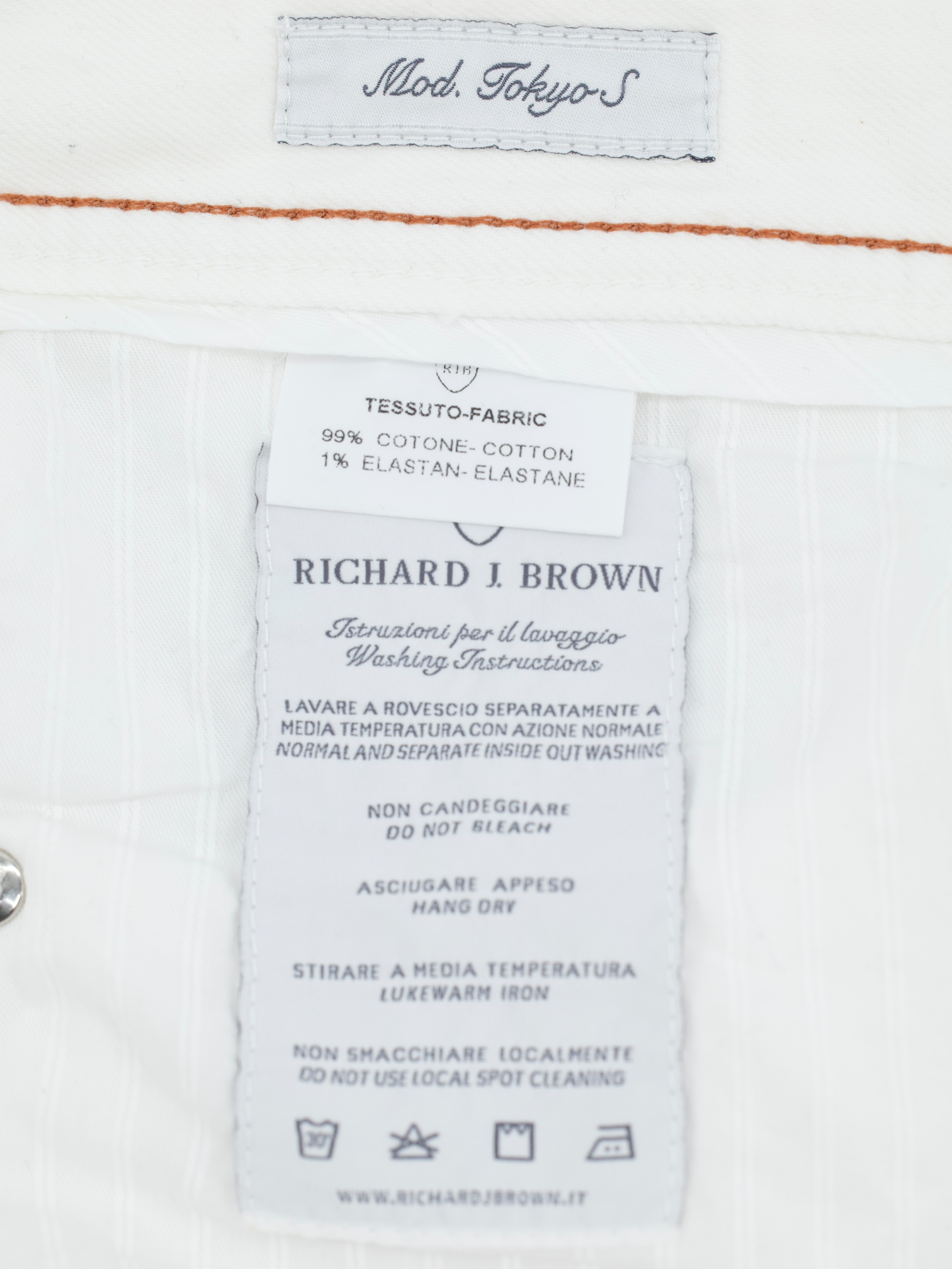Richard J. White Cotton-Stretch Denim "Tokyo-S" Jeans