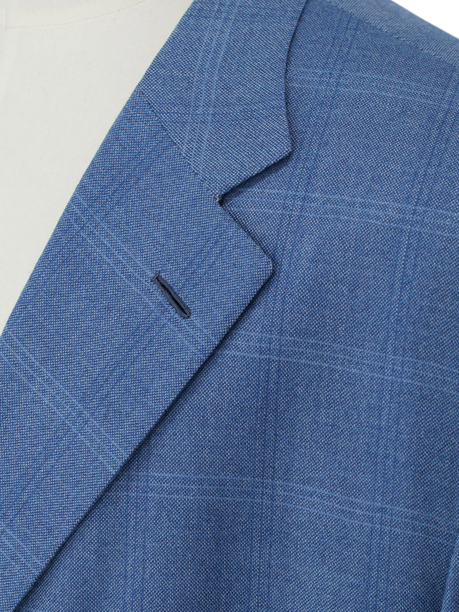 Brioni Light Blue Fine-Wool Windowpane Palatino Jacket