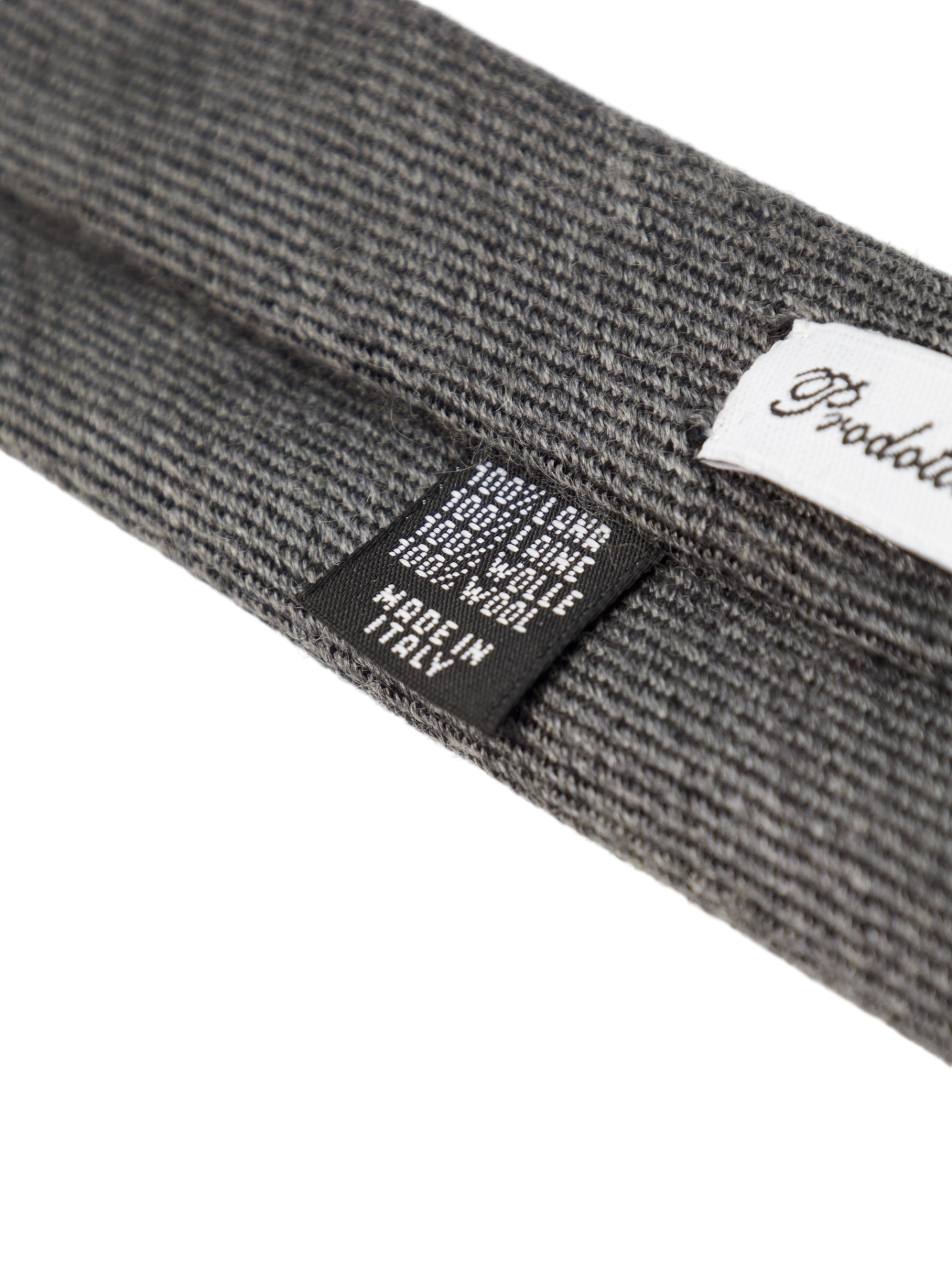 E. Marinella 7-Fold Grey Woollen Tie