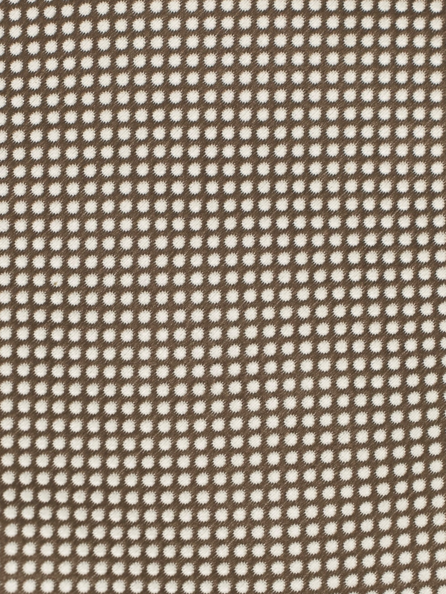 Kiton 5-Fold Warm Taupe & Light Grey Silk Dot-Pattern Tie