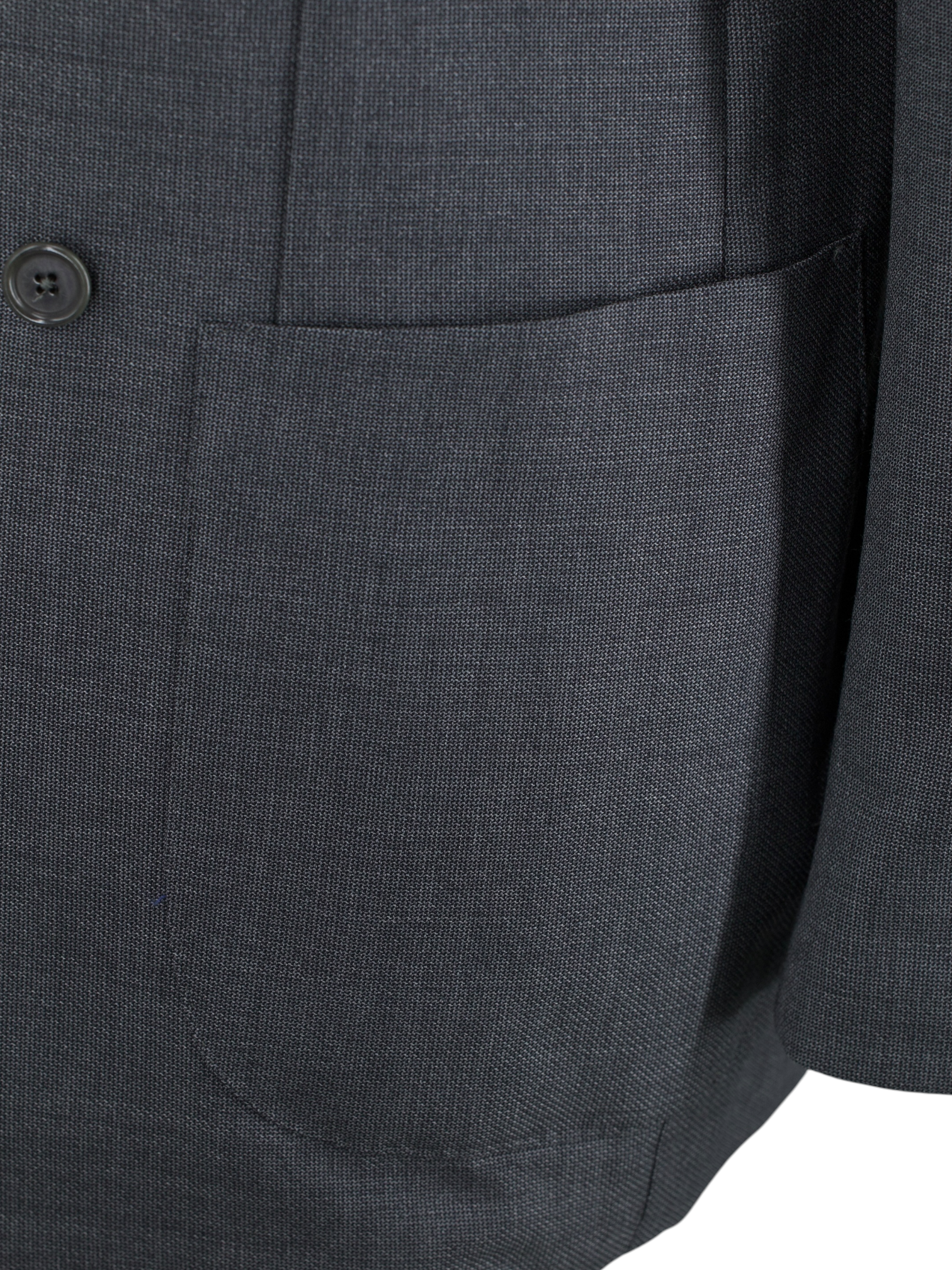 E. Formicola Dark Grey Double-Breasted Fine-Wool Lungo Suit
