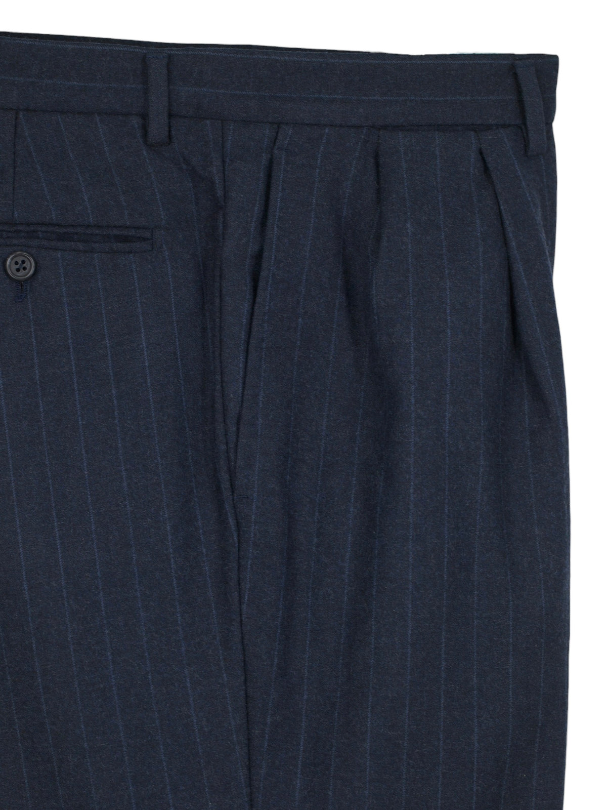 Ermenegildo Zegna Vintage Dark Blue Wool & Cashmere Double Breasted Pinstripe Suit