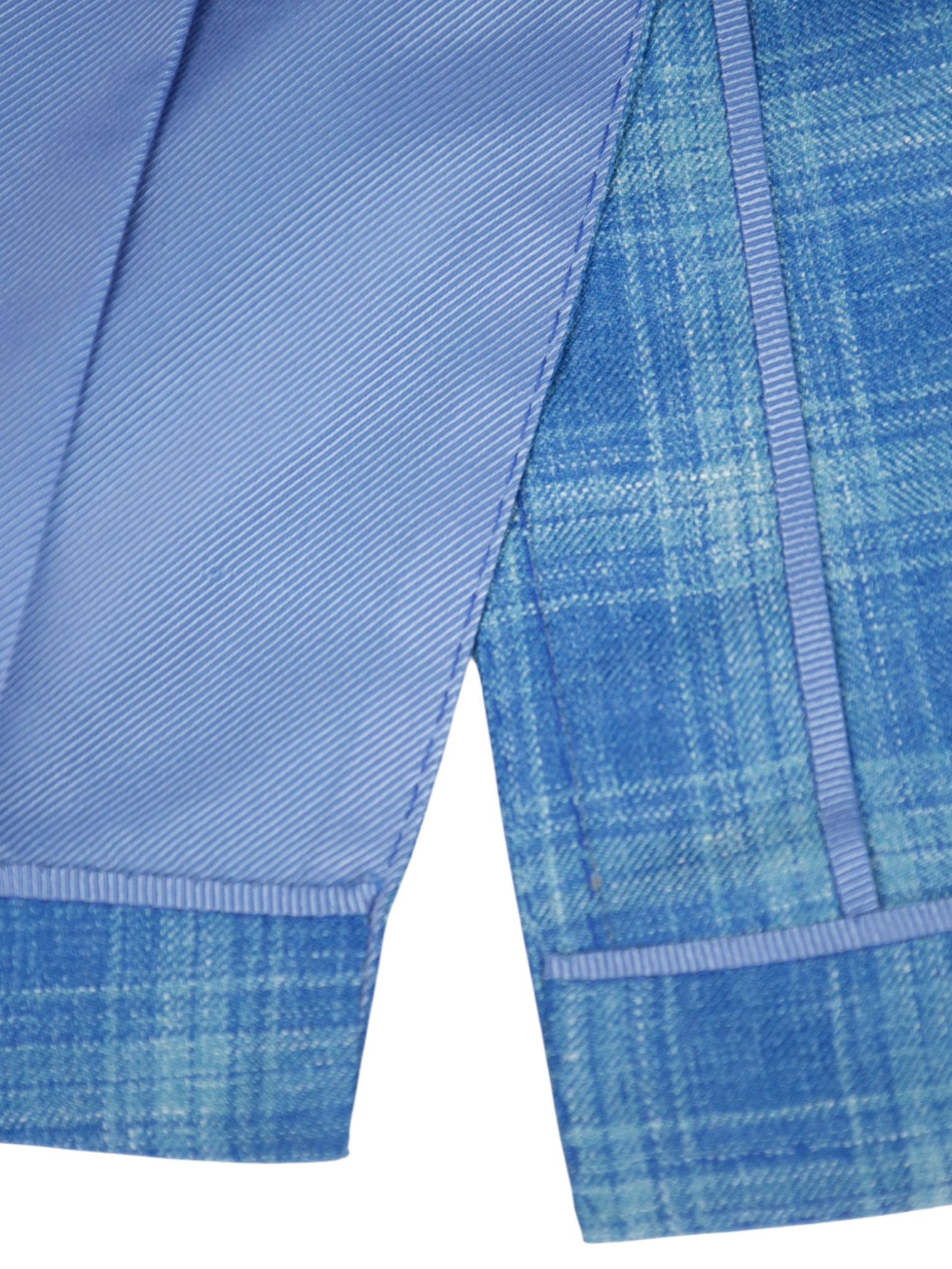 Cesare Attolini Sky Blue Cashmere, Silk & Linen Glenplaid Jacket