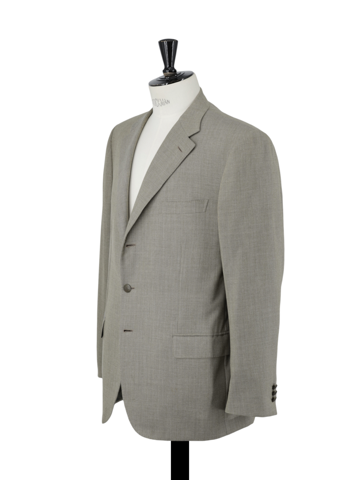 Brioni Sage Grey Wool Summer-Hopsack Chigi Jacket