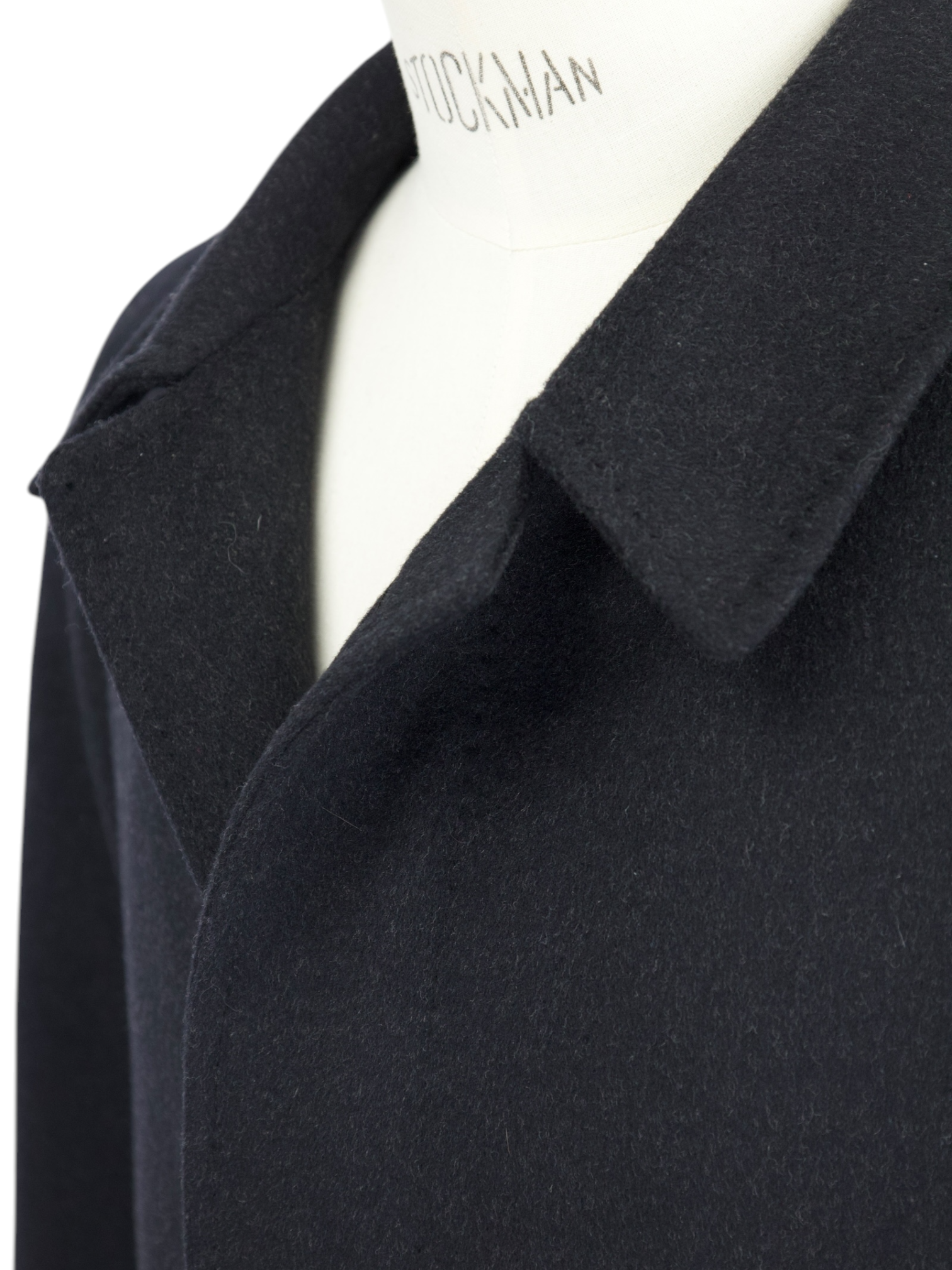 Corneliani Charcoal Wool & Cashmere Belted Carcoat