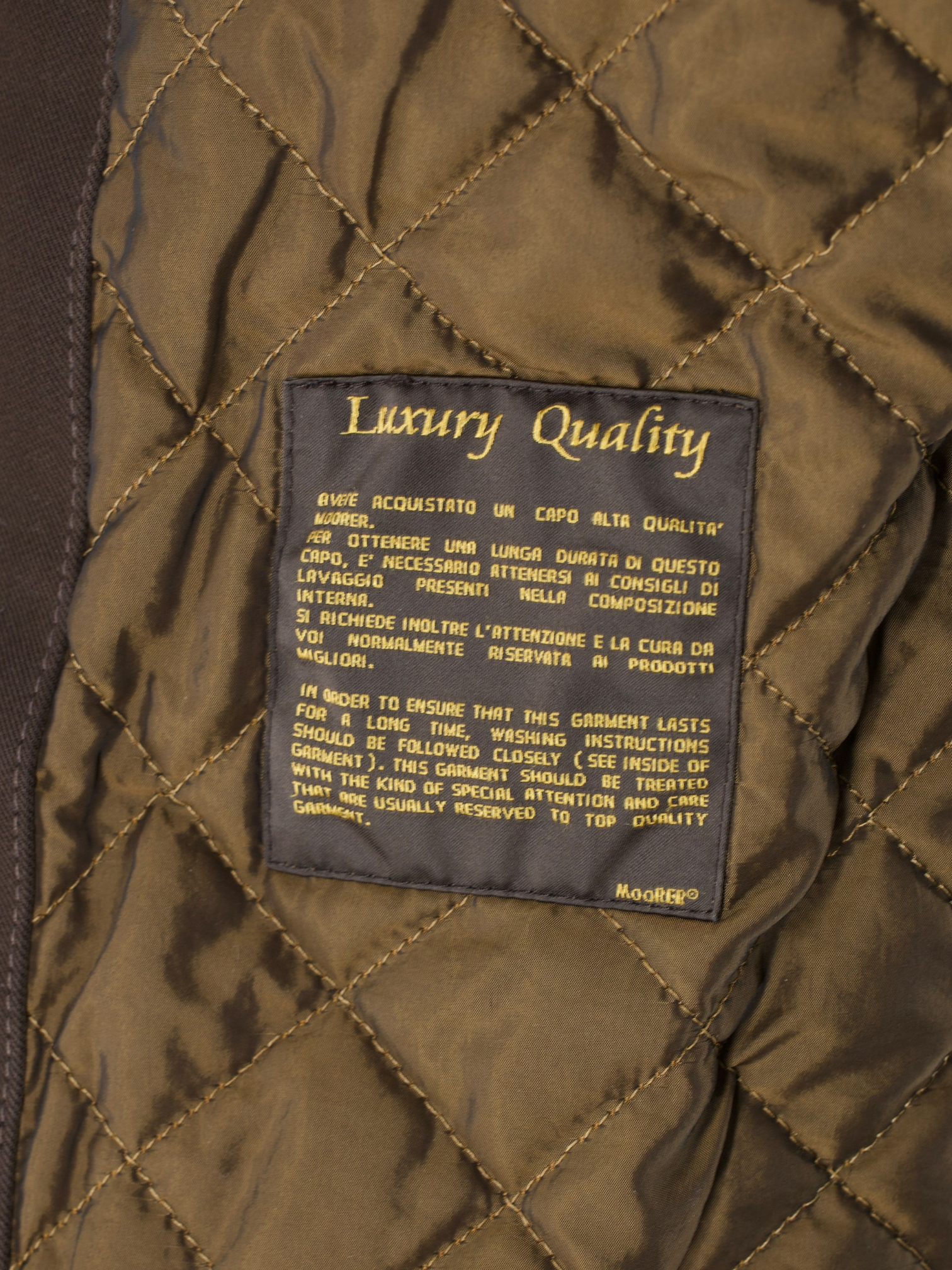 MooRER Chocolate Brown Cotton-Twill Fieldjacket