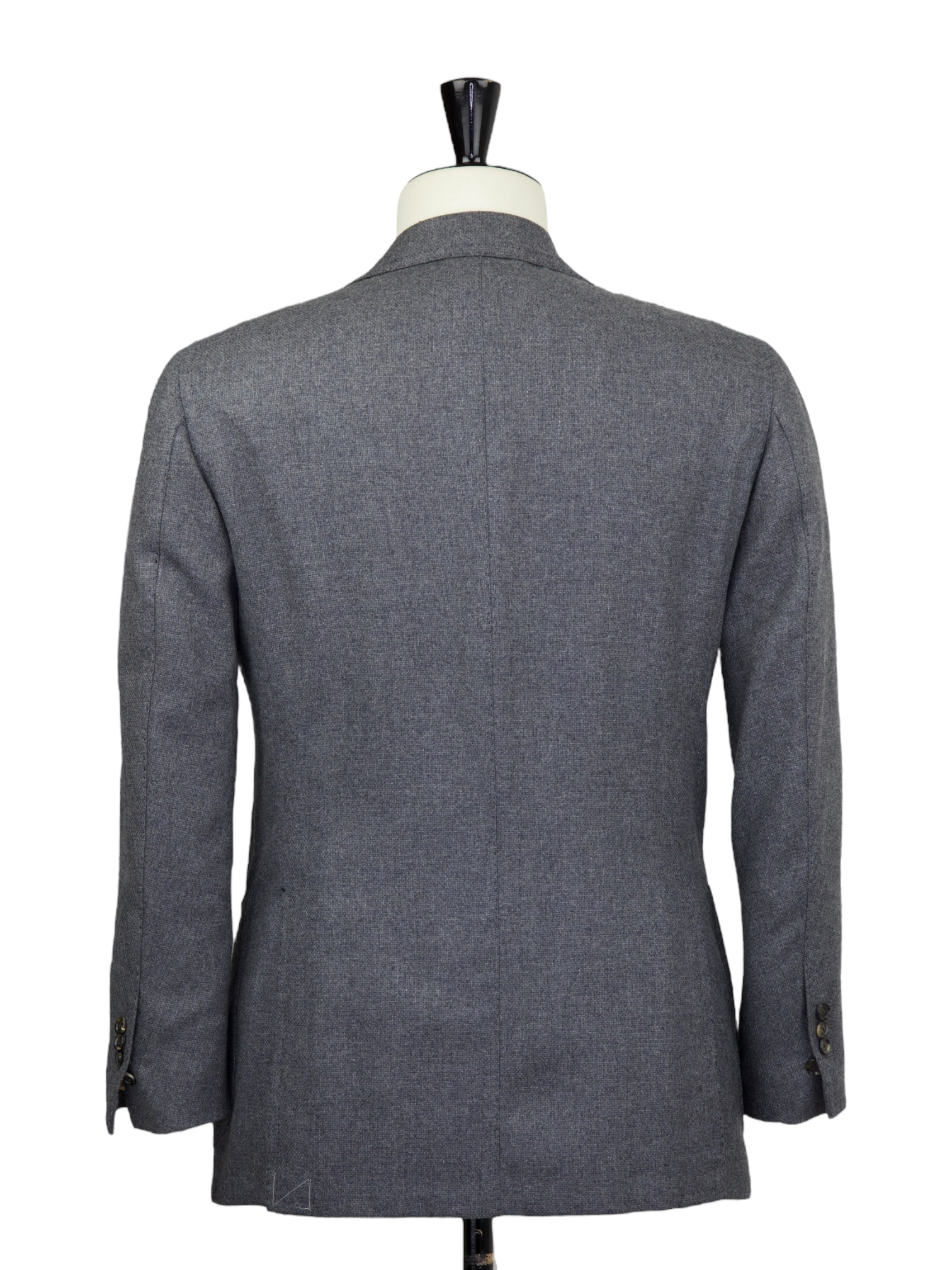 Cesare Attolini Grey Wool & Cashmere Micro-Structure Jacket