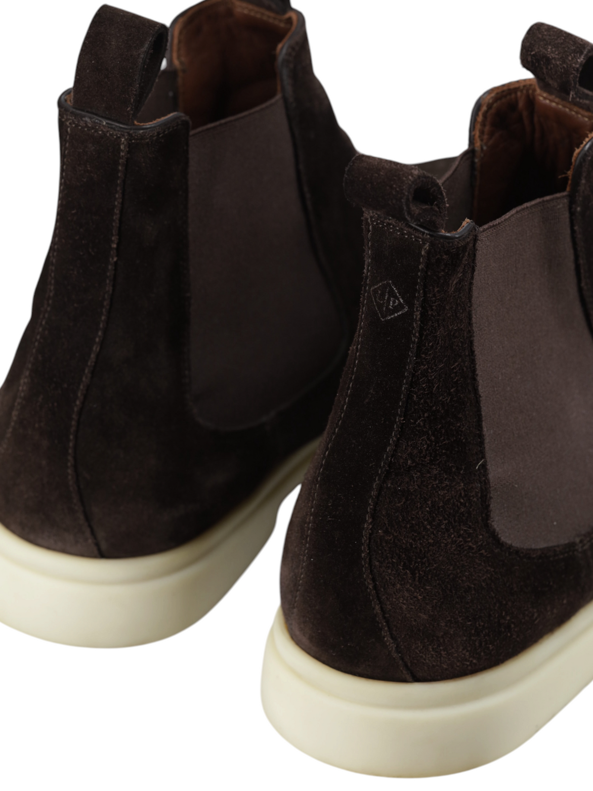 Loro Piana Dark Brown Suede Regent Chelsea Walk Boots