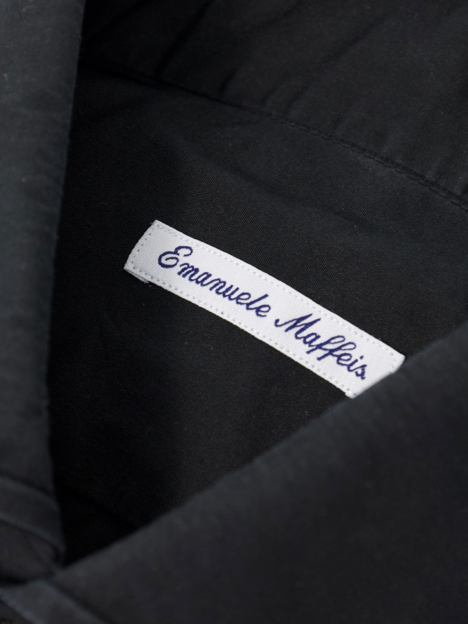 Emanuele Maffeis Black Cotton Shirt