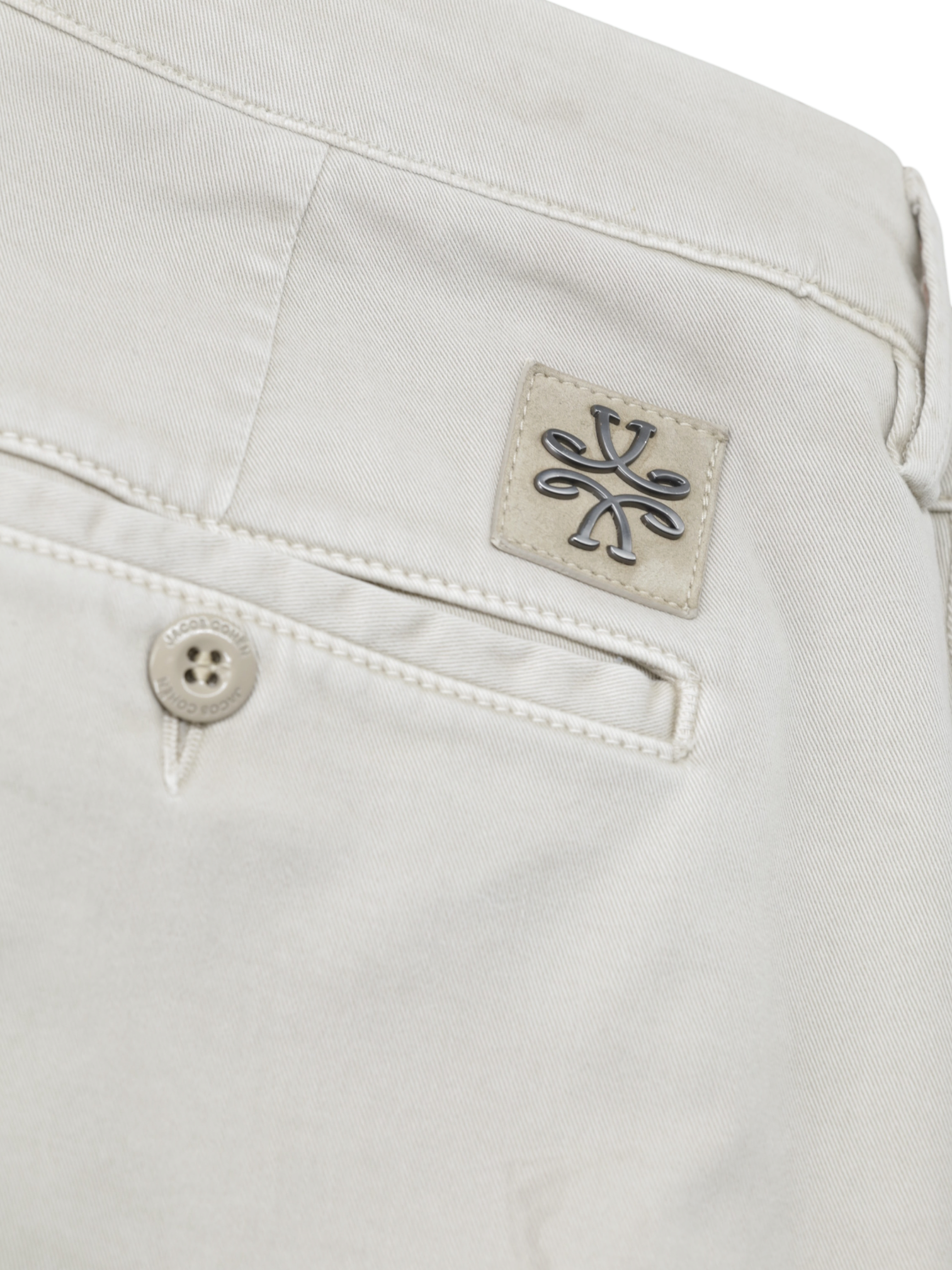 Jacob Cohen Beige Cotton & Stretch 5-Pocket Bobby Chino