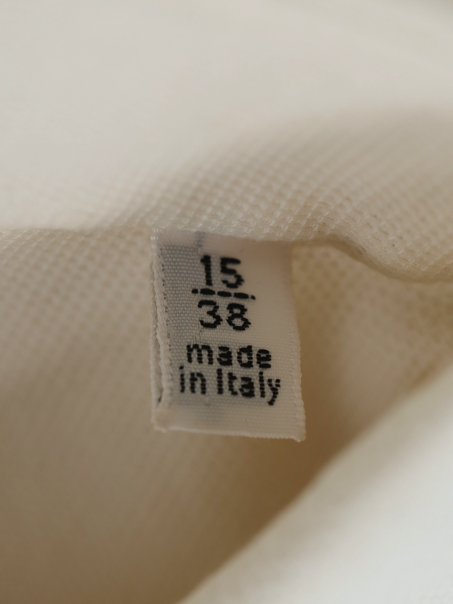 Finamore Ecru Cotton Micro-Pattern Shirt